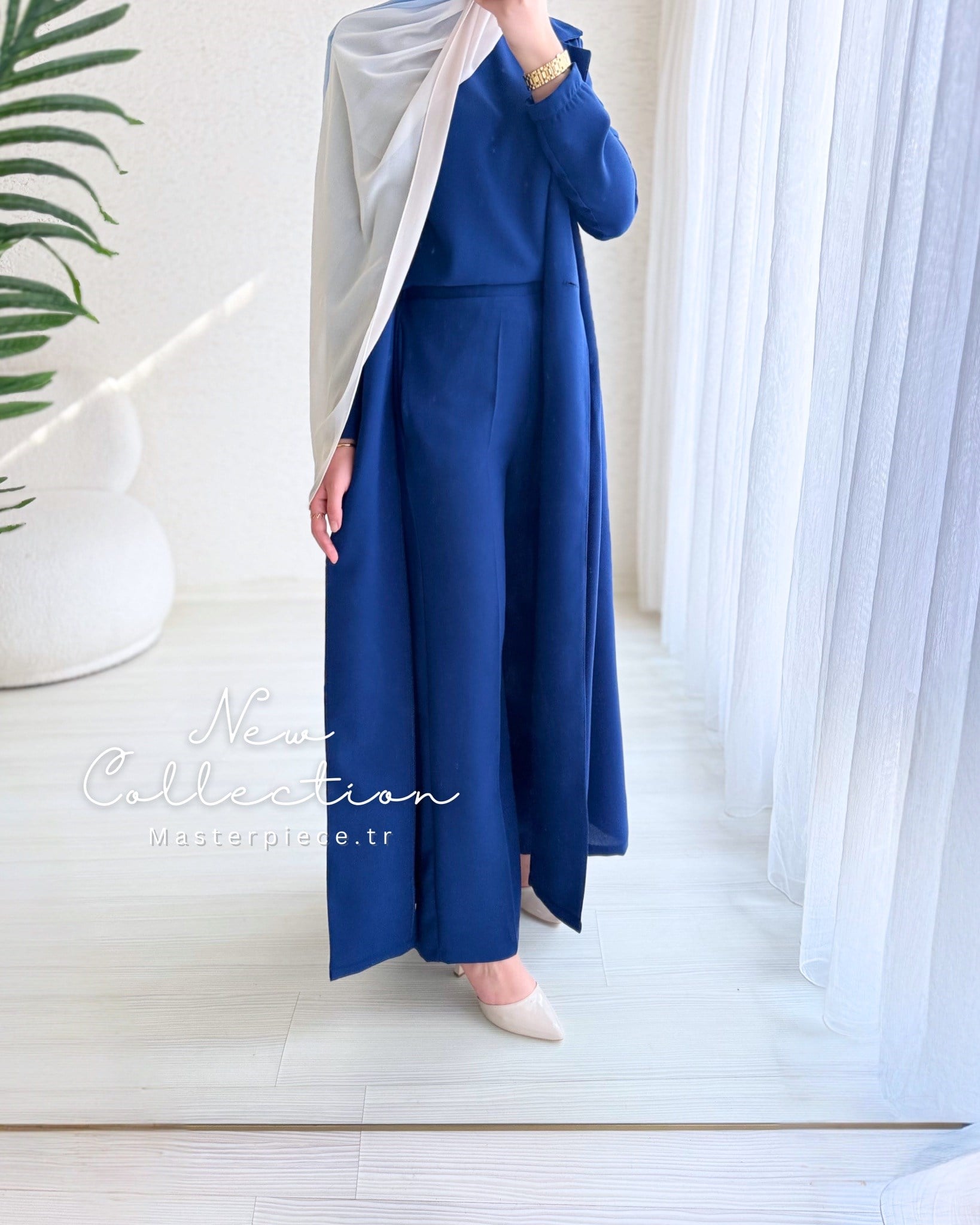 Rima Üçlü Takım (Pantolon Bluz Pelerin)