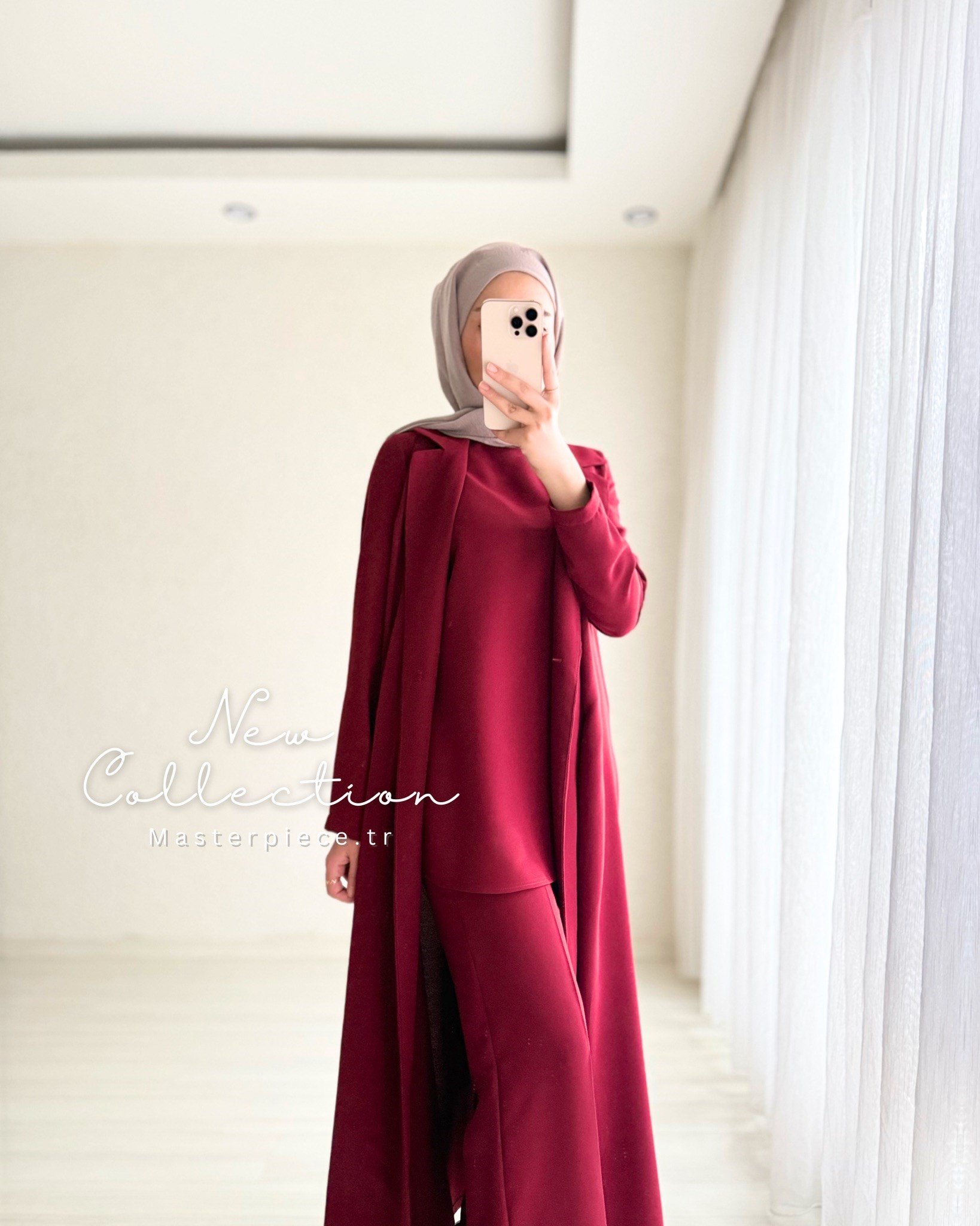Rima Üçlü Takım (Pantolon Bluz Pelerin)