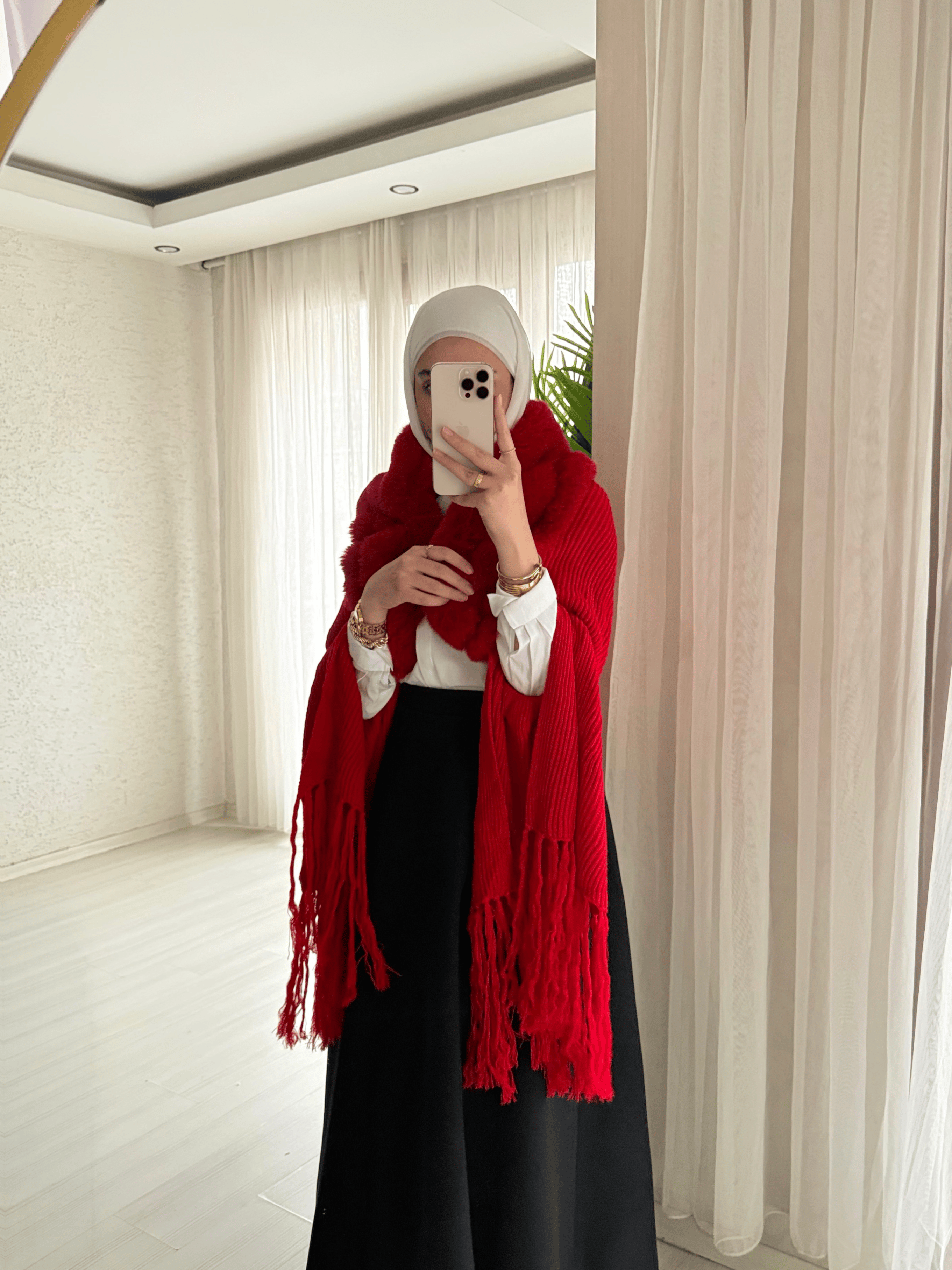 Velvet Touch Kürk Yakalı Triko