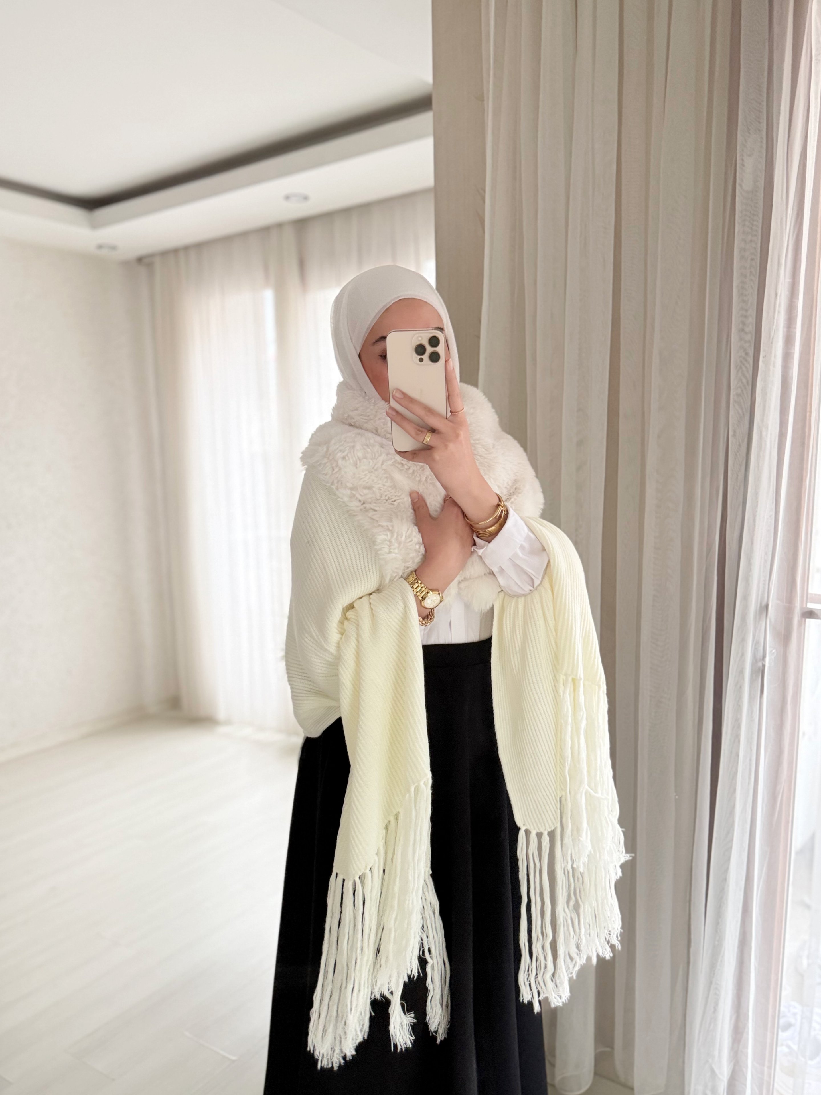 Velvet Touch Kürk Yakalı Triko