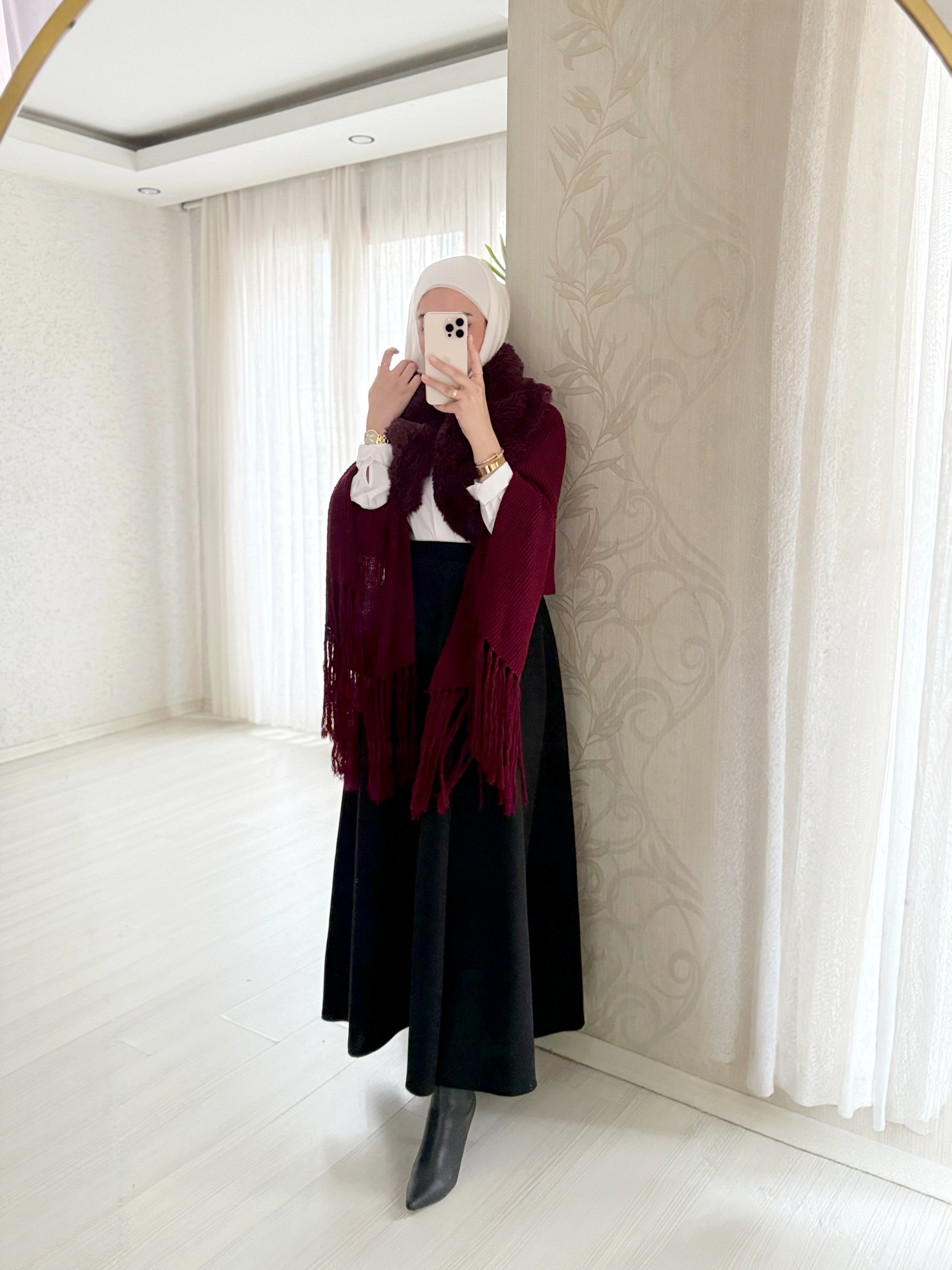 Velvet Touch Kürk Yakalı Triko