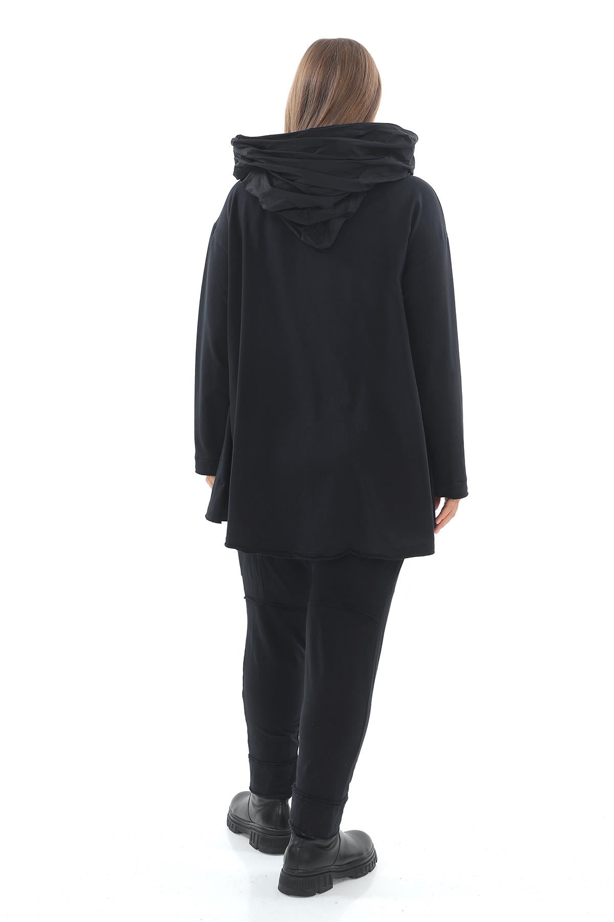 Black Oversize Cotton Jacket