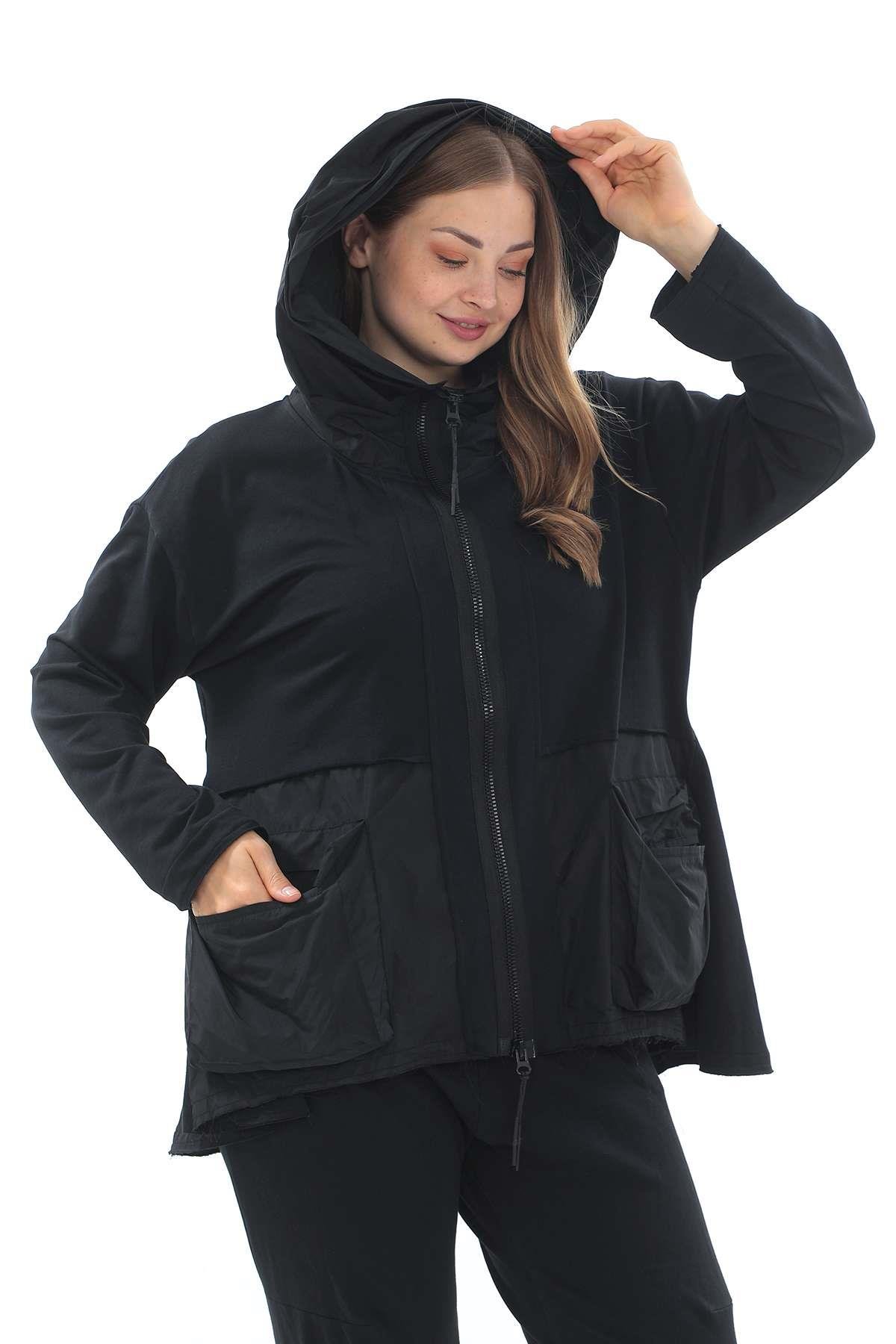 Black Oversize Cotton Jacket