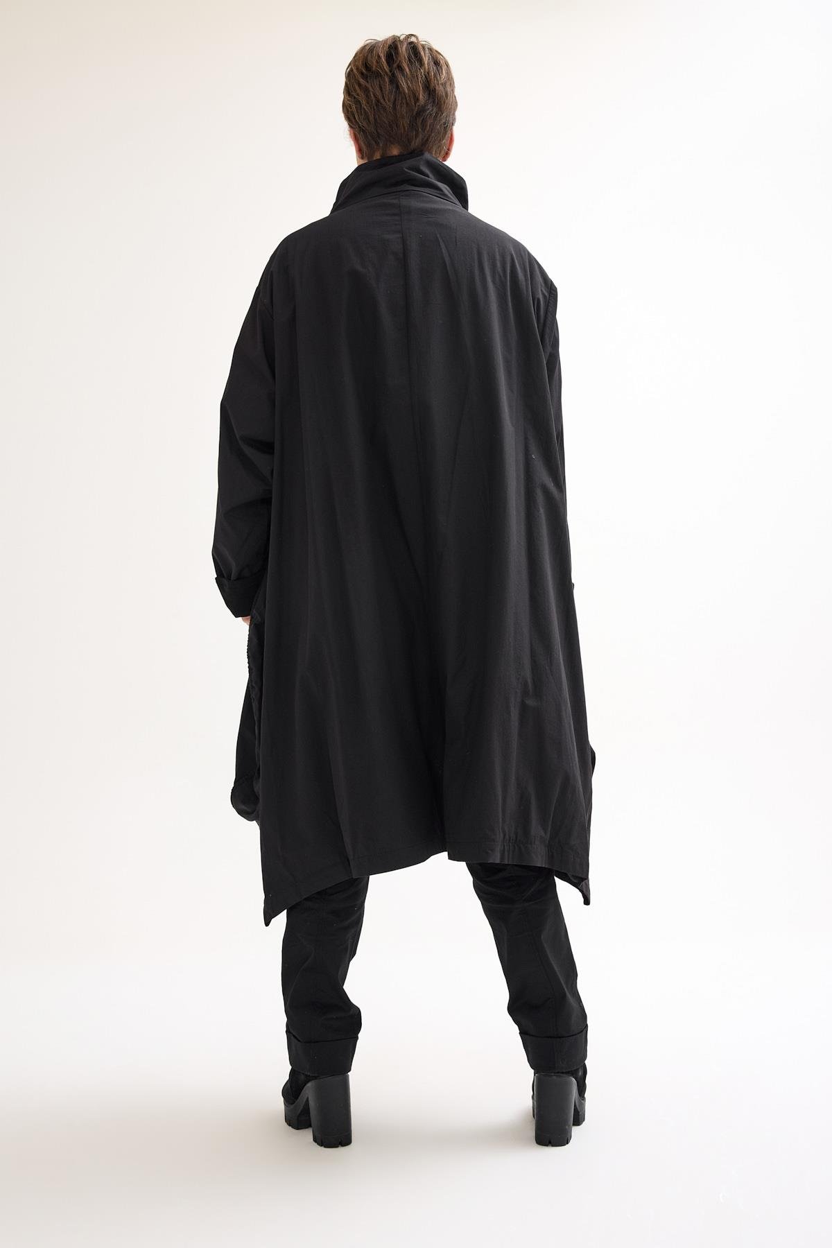 Black Oversize Wool Jacket