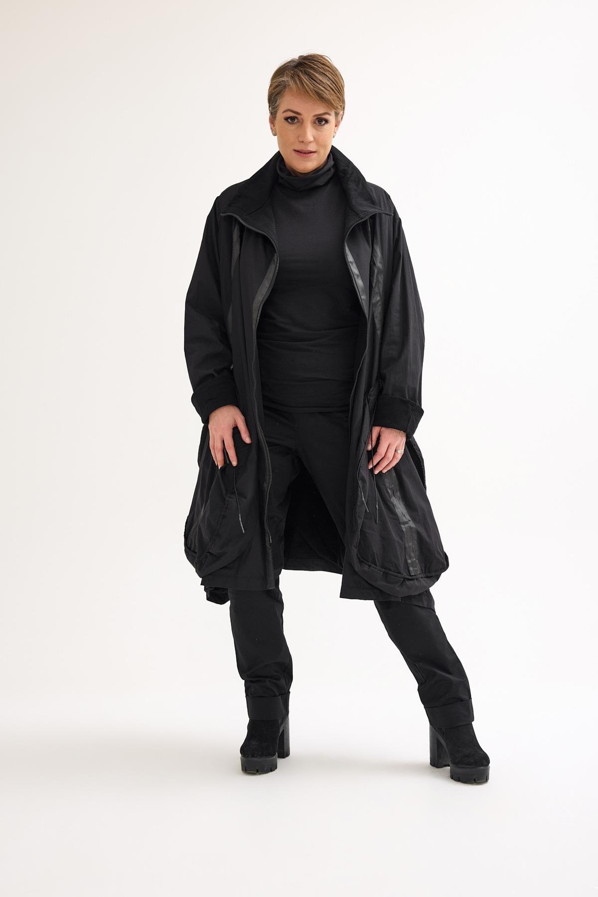 Black Oversize Wool Jacket