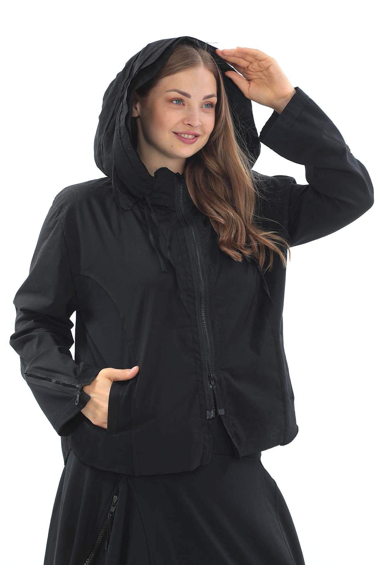 Black Polyester Jacket