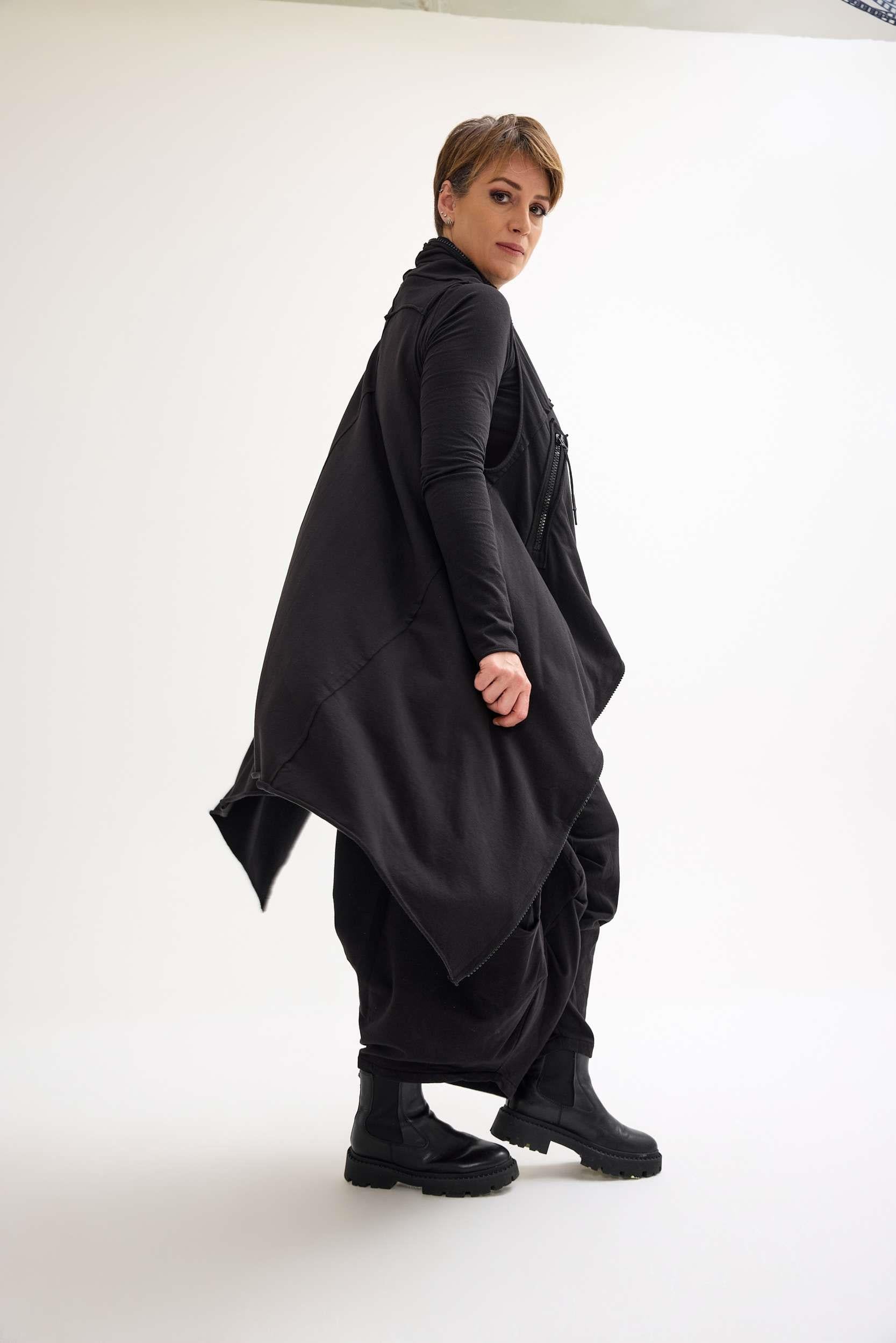 Black Polyester Vest