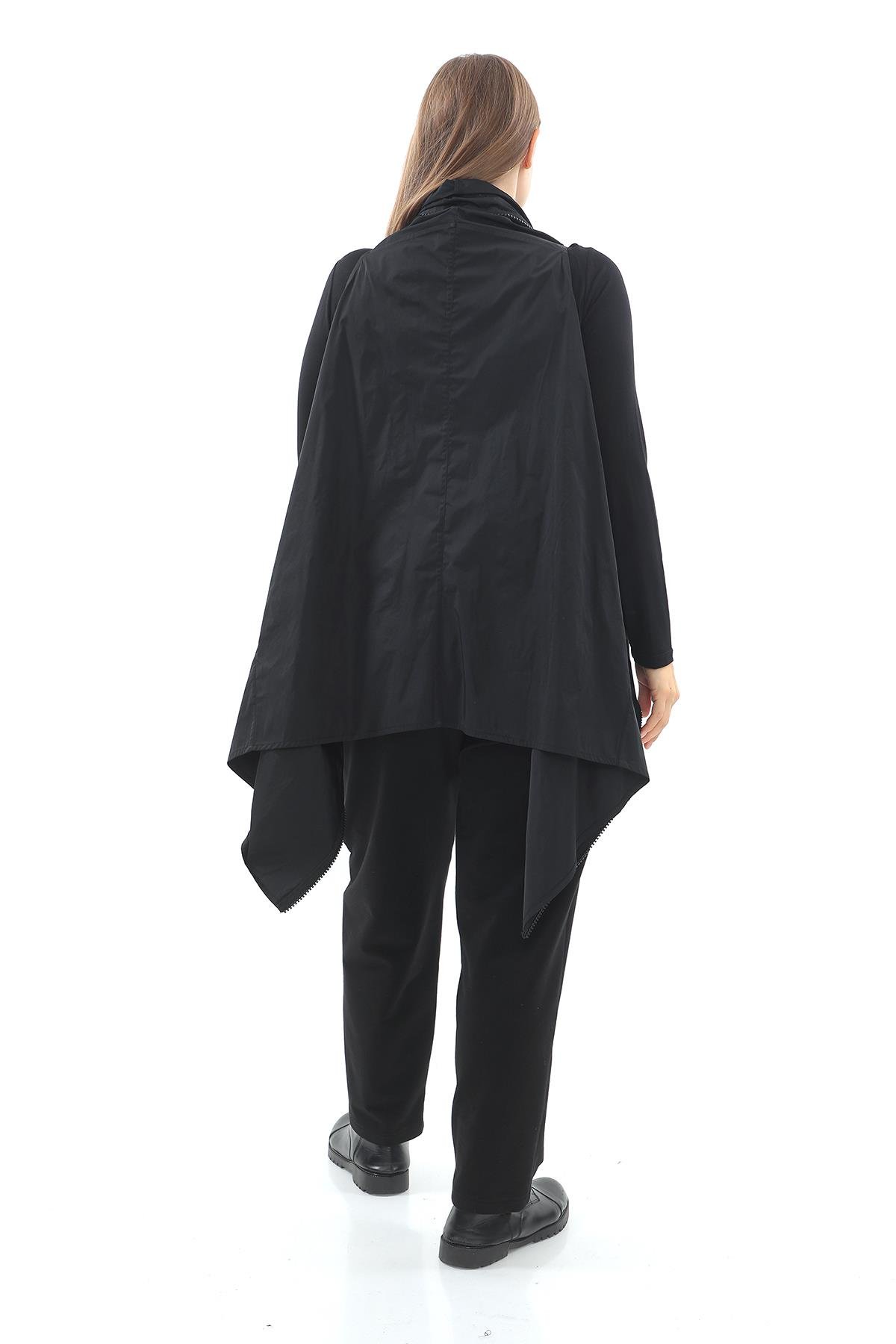 Black Polyester Vest