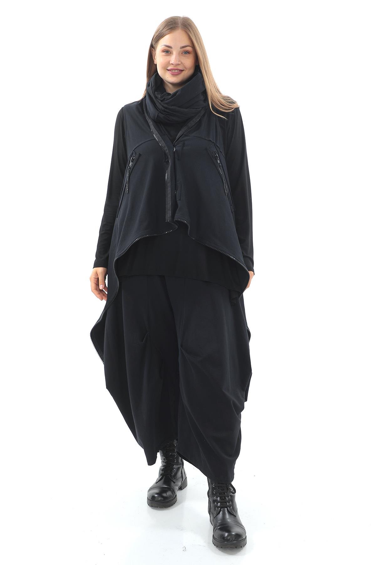 Black Polyester Vest