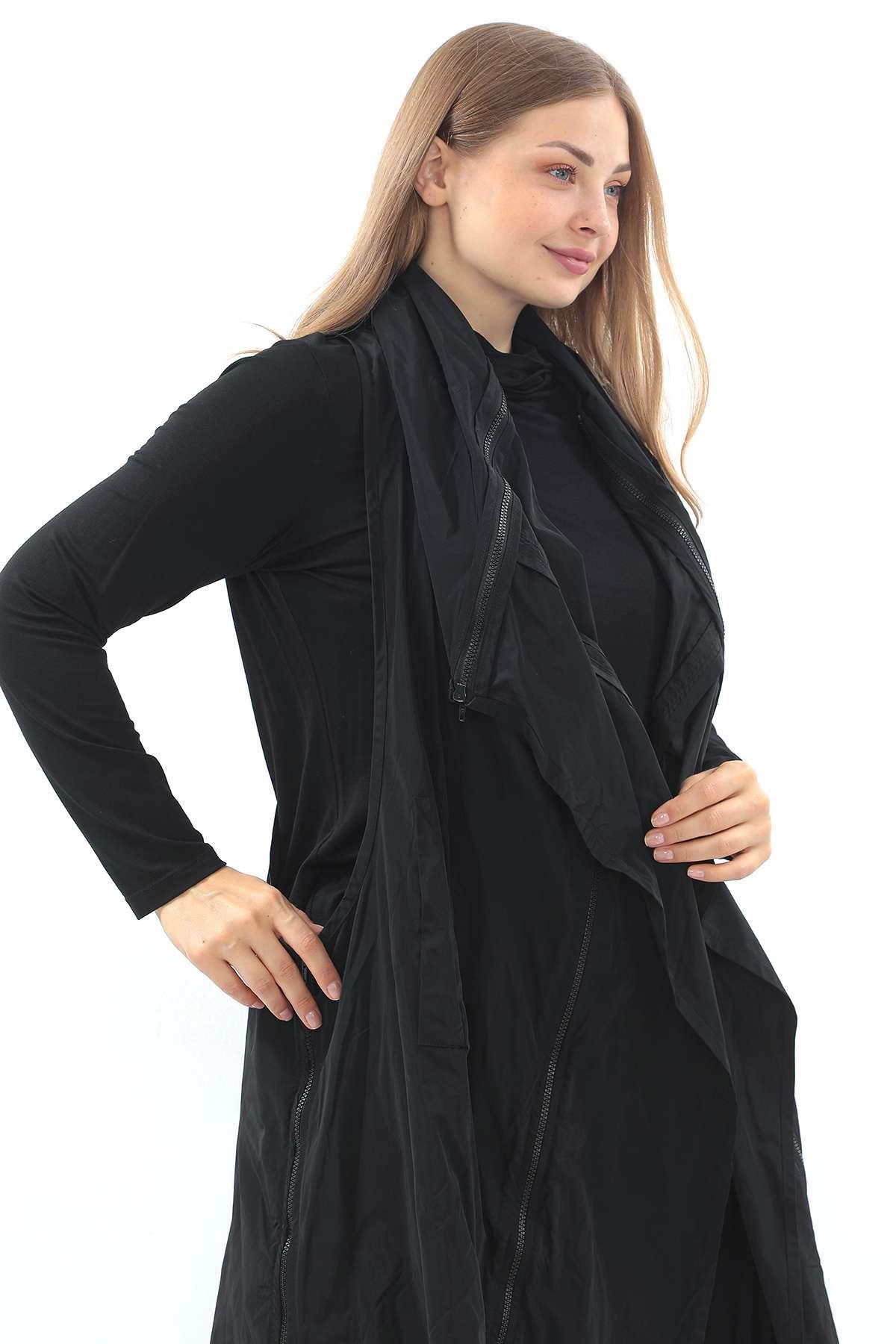 Black Polyester Vest