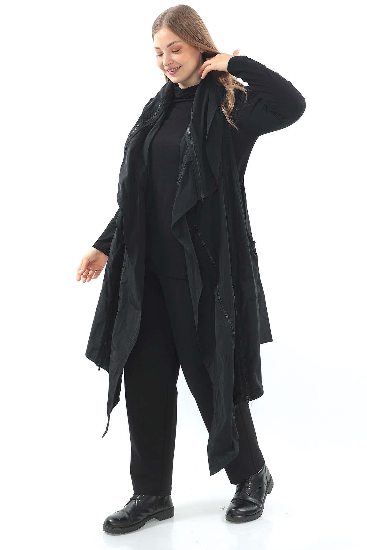 Black Polyester Vest