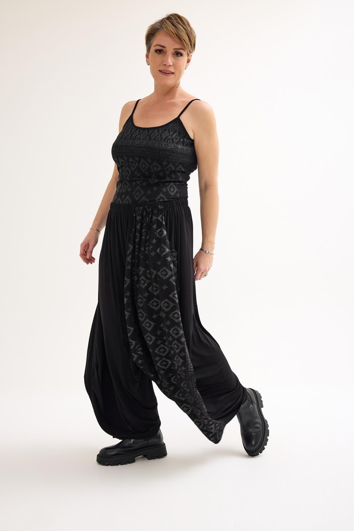 Black Viscose Trouser