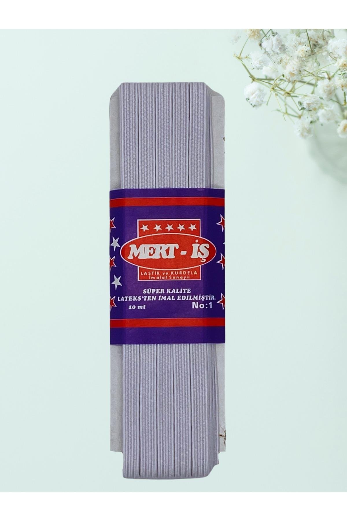 0.8 mm Paça-Bel-Etek-Eşofman Lastiği Yassı Beyaz 10 Metre