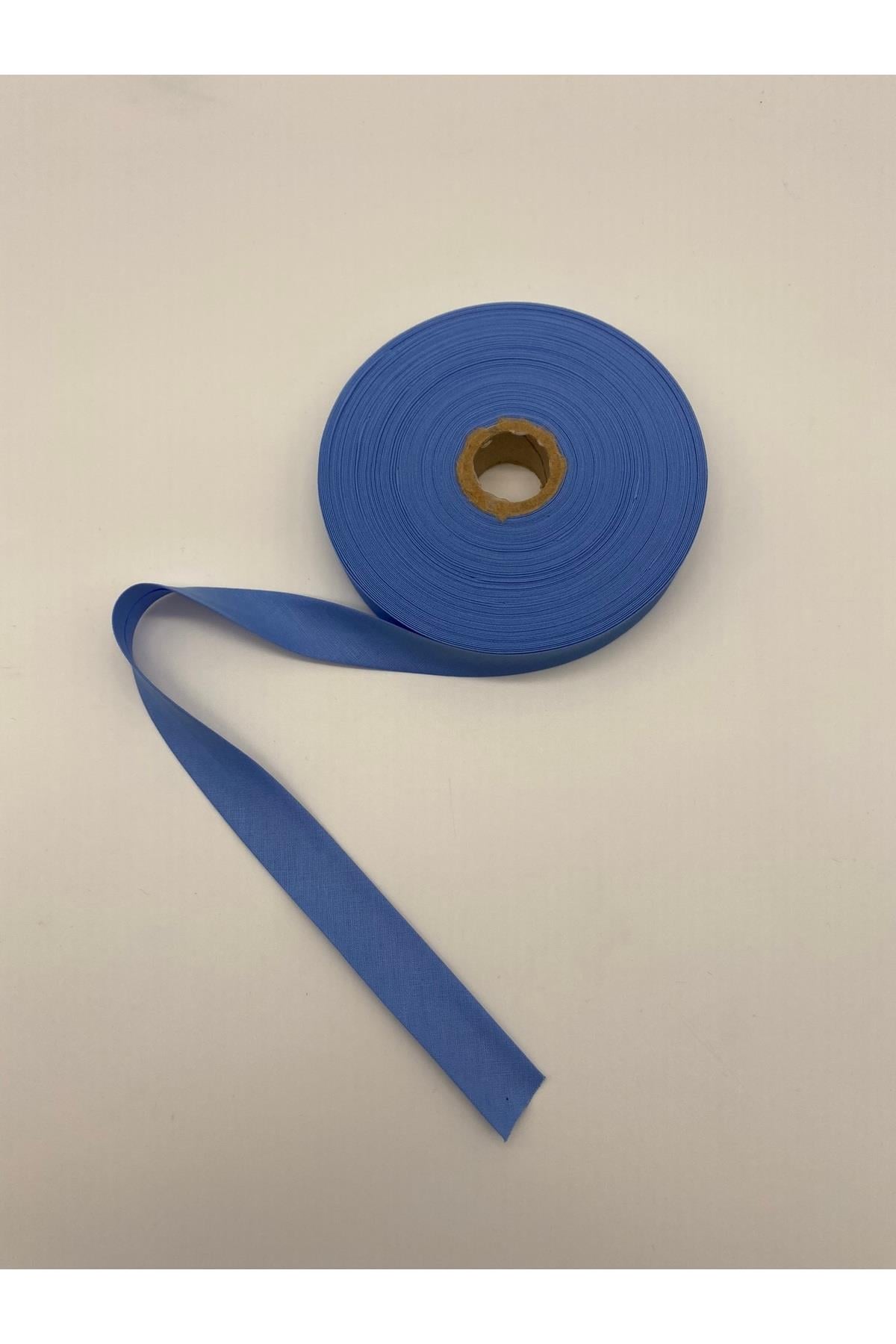 %100 Pamuk (Koton) Biye Sarı 25 Metre Uzunluk- 2 cm Genişlik - Verev Katlı Koton Biye 25 Metre No:38