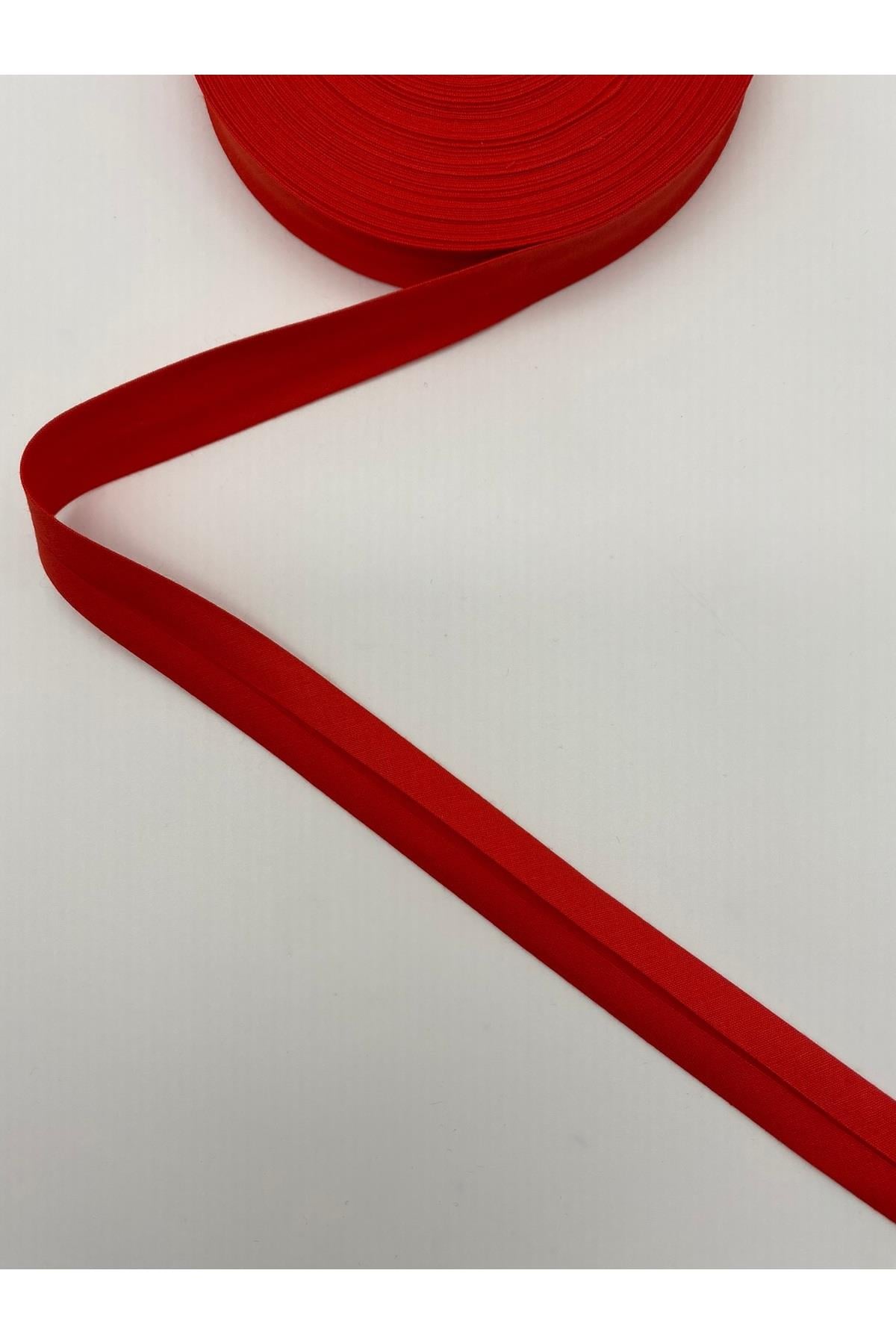 %100 Pamuk (Koton) Biye Sarı 25 Metre Uzunluk- 2 cm Genişlik - Verev Katlı Koton Biye 25 Metre No:38