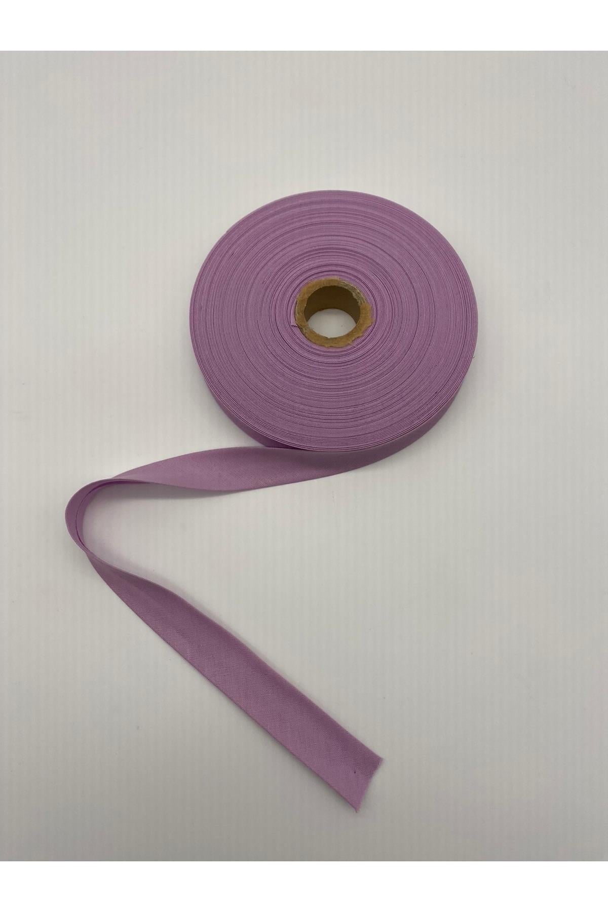%100 Pamuk (Koton) Biye Sarı 25 Metre Uzunluk- 2 cm Genişlik - Verev Katlı Koton Biye 25 Metre No:38