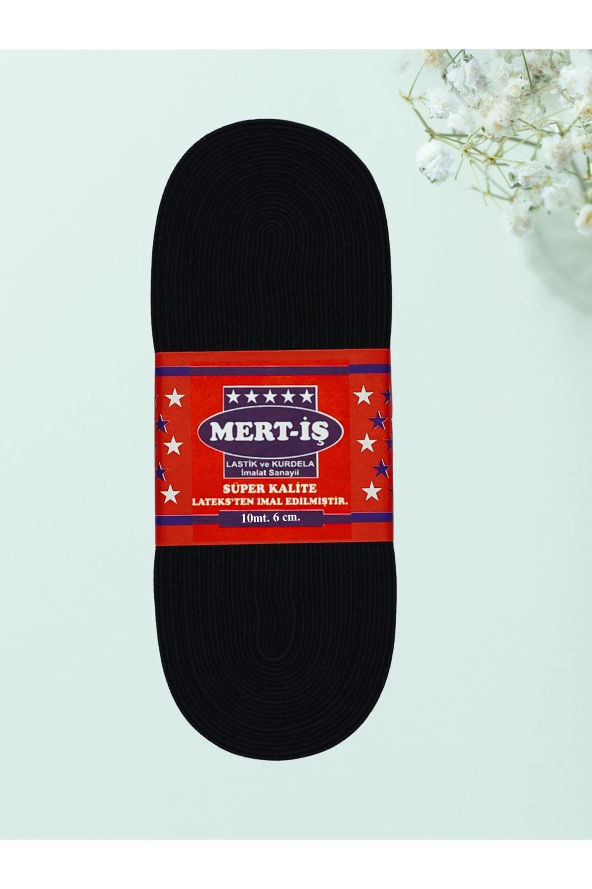 6 Cm Paça-bel-etek-eşofman Lastiği Siyah 10 Metre
