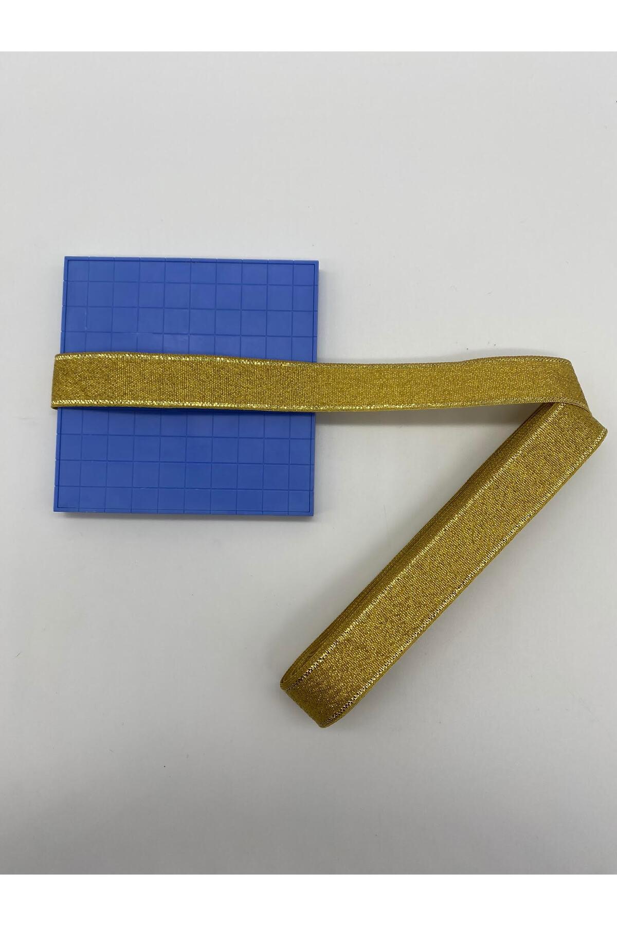 Komple Sim Gold-Altın Kurdele 2 cm 10 Metre,Dekor-Bohça-Çeyiz-Kına-Özel Gün-Hediye-Süsleme Kurdele