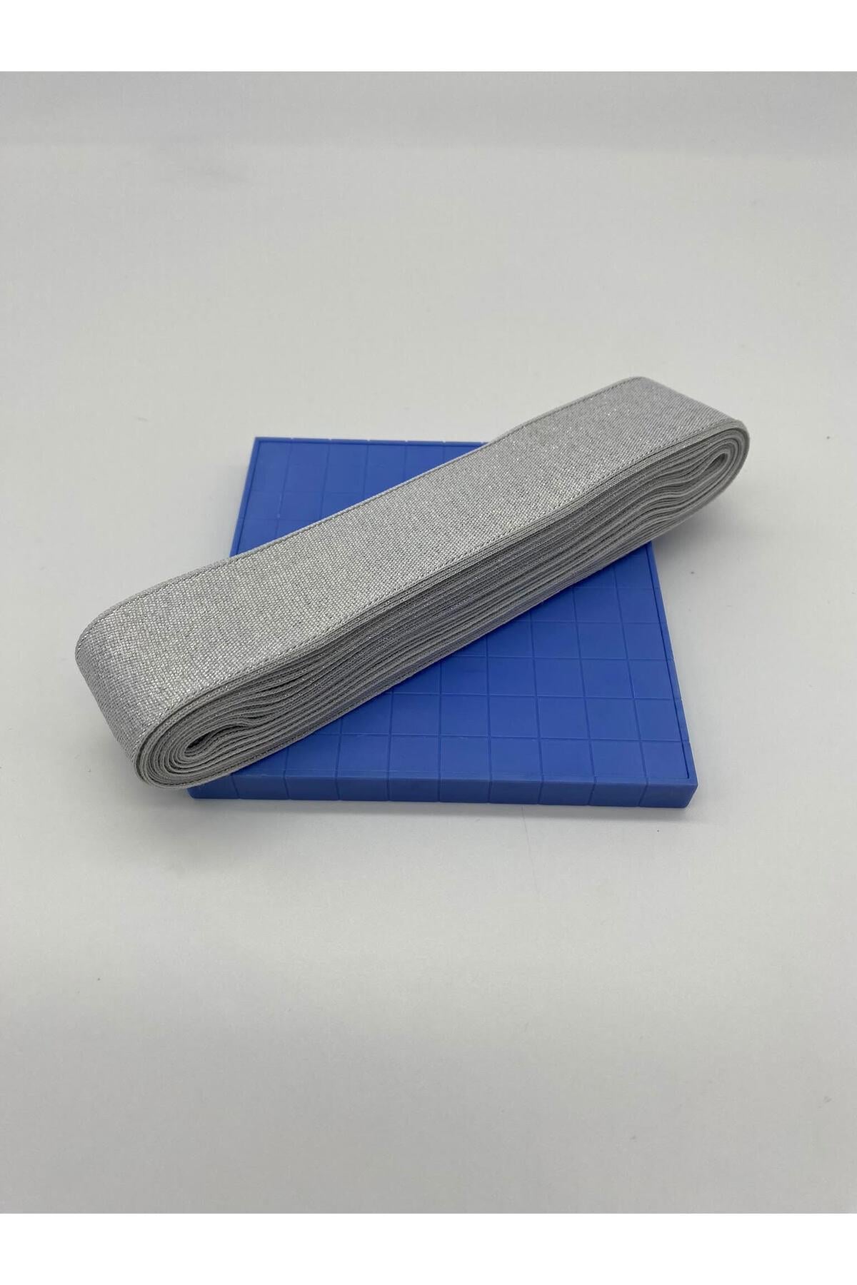 Komple Sim Silver-Gümüş Kurdele 3 cm 10 Metre,Dekor-Bohça-Çeyiz-Kına-Özel Gün-Hediye-Süsleme Kurdele