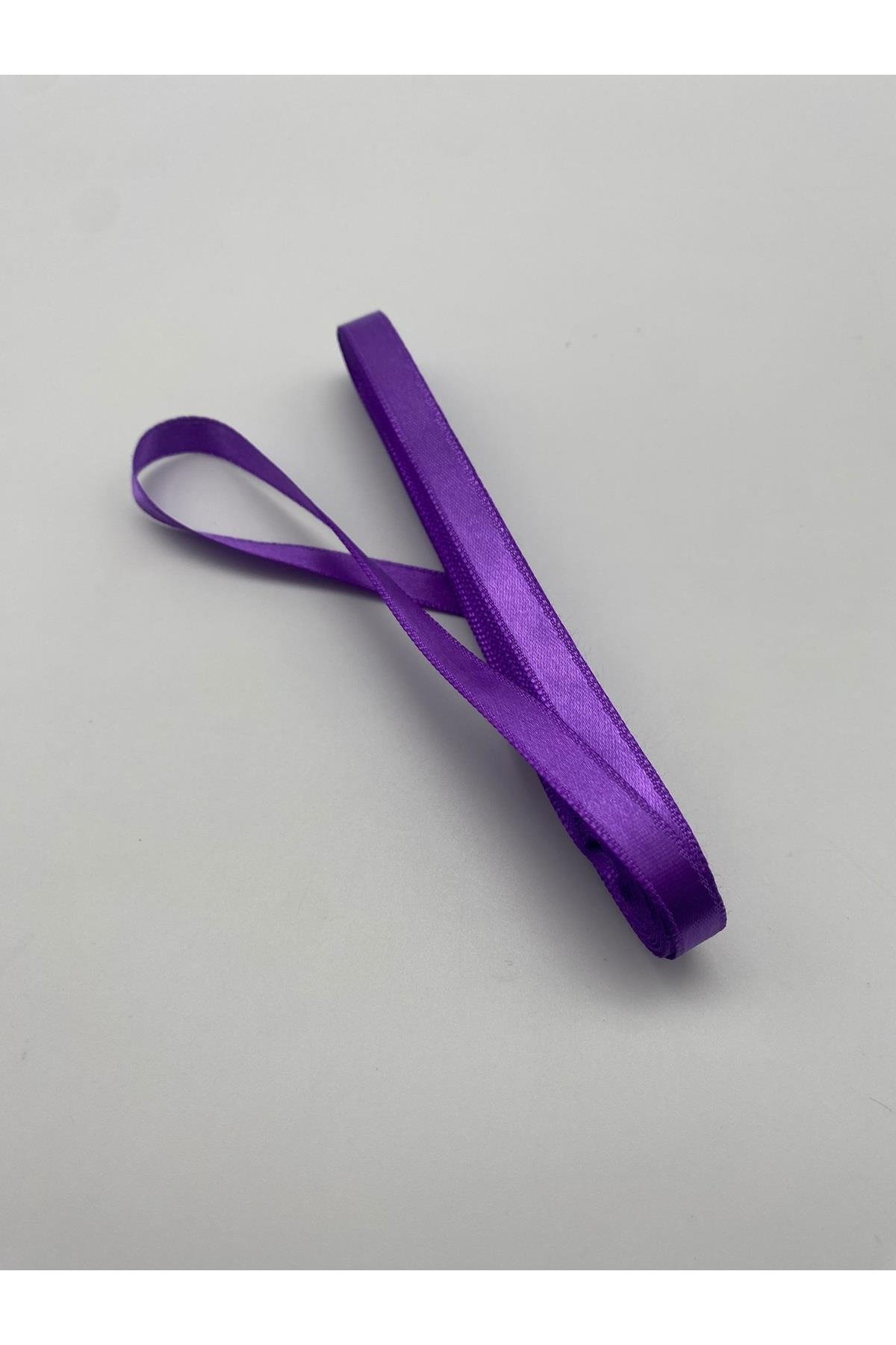 Sarı Saten Kurdele 1 cm 10 Metre, Bohça-Süsleme-Dekor-Çeyiz Kurdela No:5