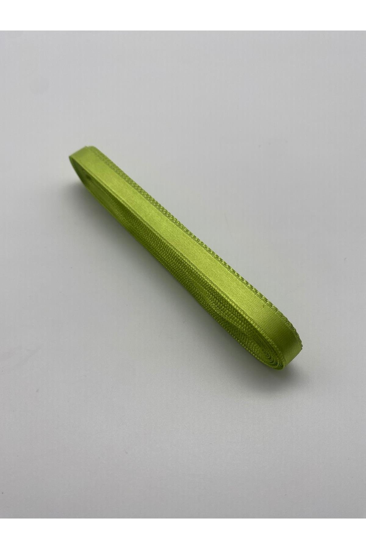 Sarı Saten Kurdele 1 cm 10 Metre, Bohça-Süsleme-Dekor-Çeyiz Kurdela No:5