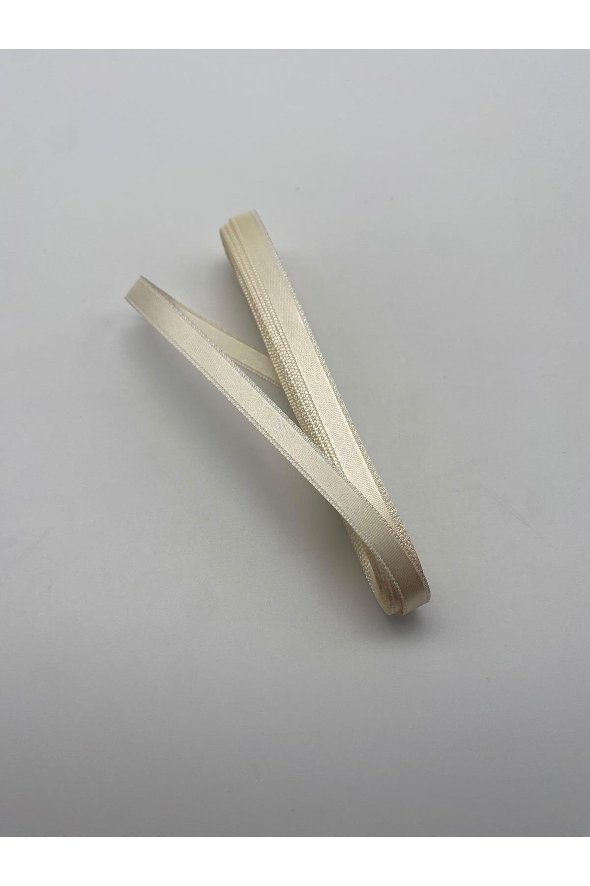 Sarı Saten Kurdele 1 cm 10 Metre, Bohça-Süsleme-Dekor-Çeyiz Kurdela No:5