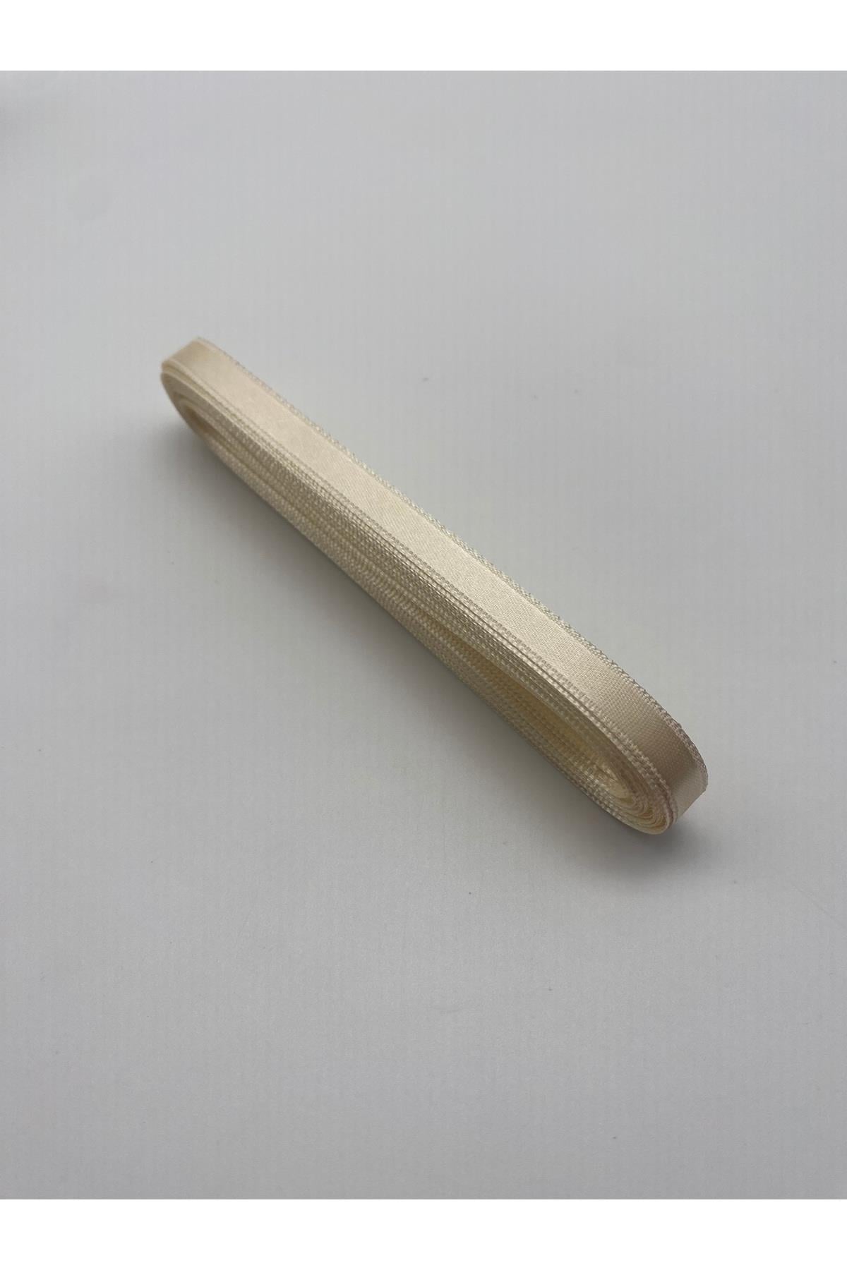 Sarı Saten Kurdele 1 cm 10 Metre, Bohça-Süsleme-Dekor-Çeyiz Kurdela No:5