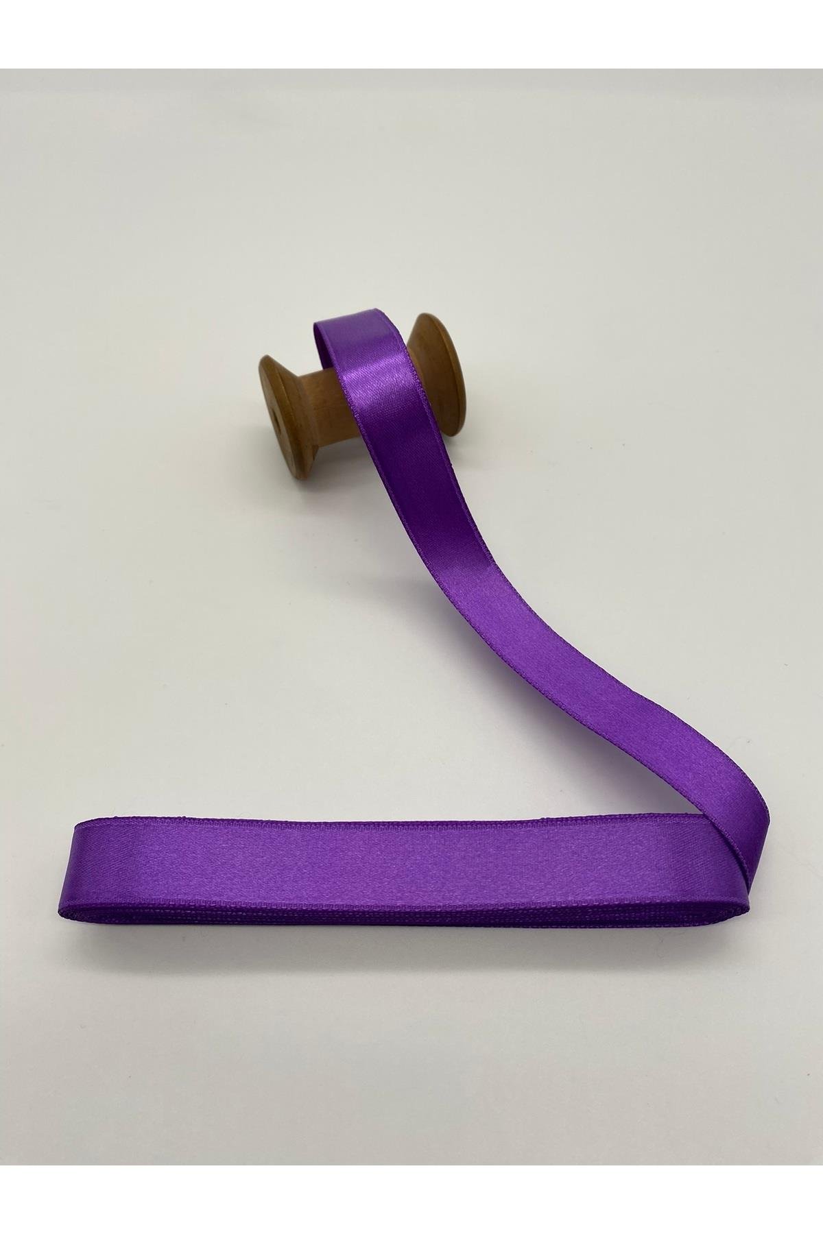 Siyah Saten Kurdele 2 cm 10 Metre / Bohça-Süsleme-Dekor-Çiçek Kurdela No: 43