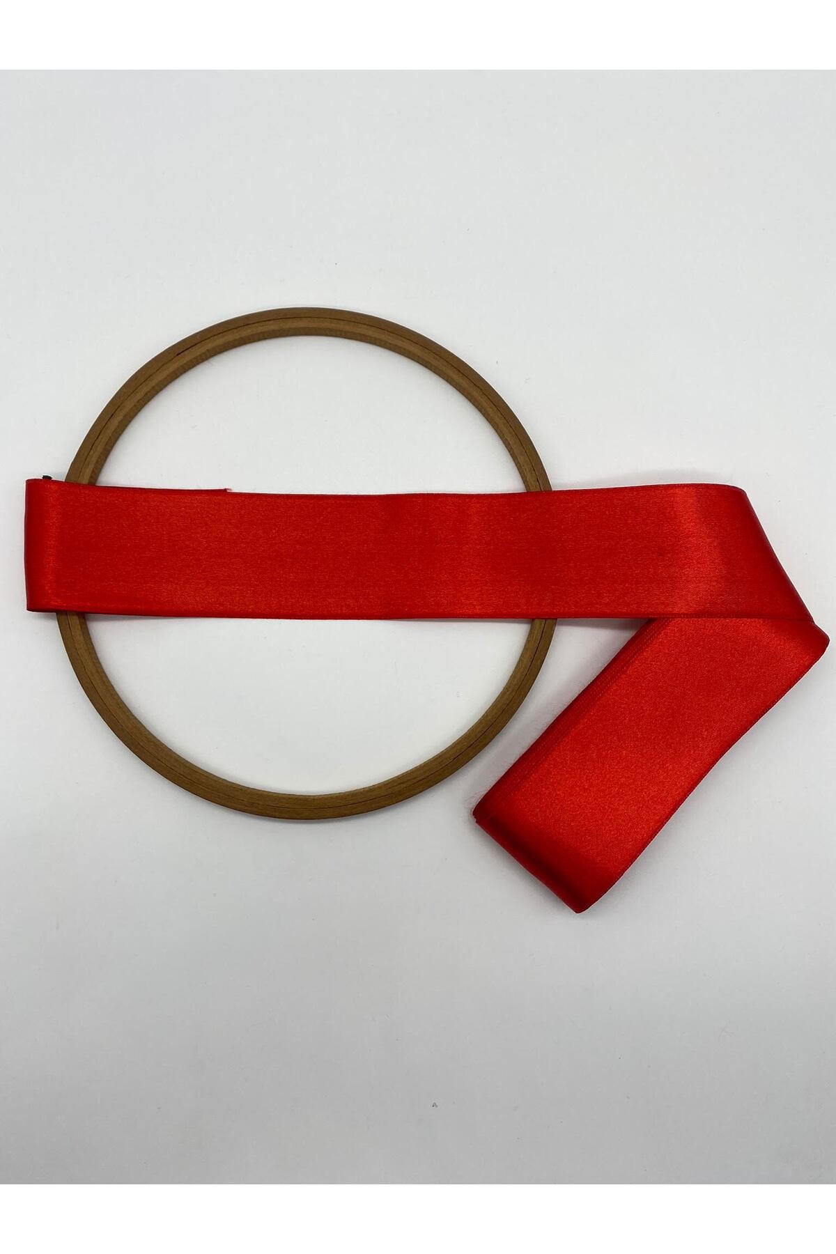 Zümrüt-Koyu Yeşil Saten Kurdele 6 cm 10 Metre Geniş Saten, Bohça-Yılbaşı Süsleme-Dekor Kurdela No:30