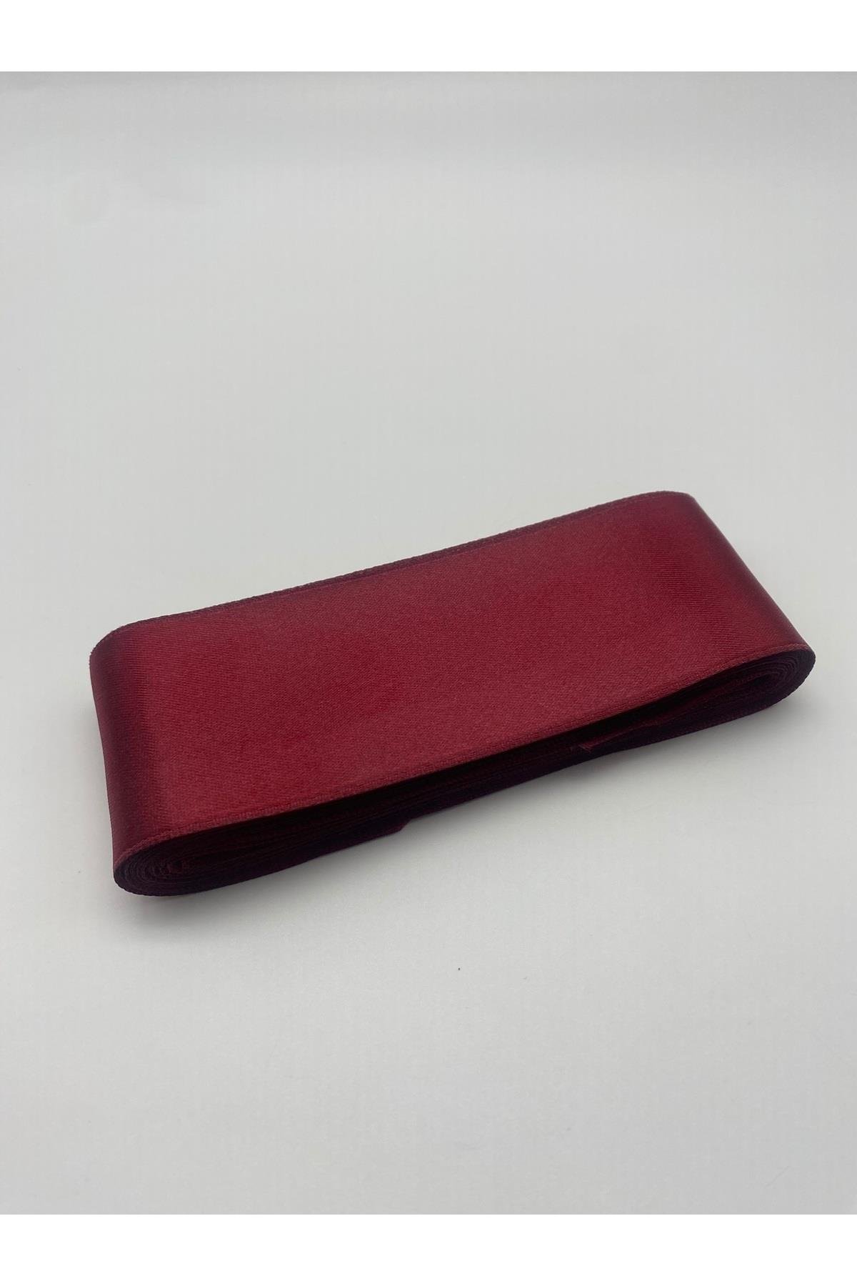 Zümrüt-Koyu Yeşil Saten Kurdele 6 cm 10 Metre Geniş Saten, Bohça-Yılbaşı Süsleme-Dekor Kurdela No:30