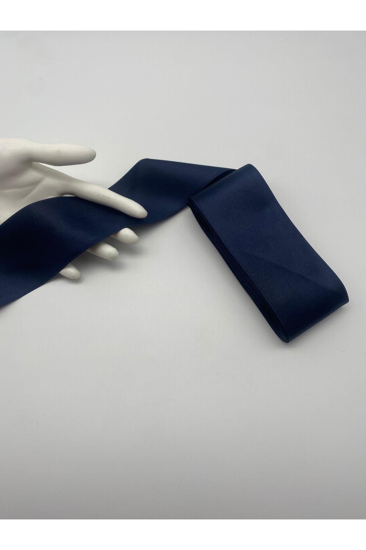 Zümrüt-Koyu Yeşil Saten Kurdele 6 cm 10 Metre Geniş Saten, Bohça-Yılbaşı Süsleme-Dekor Kurdela No:30