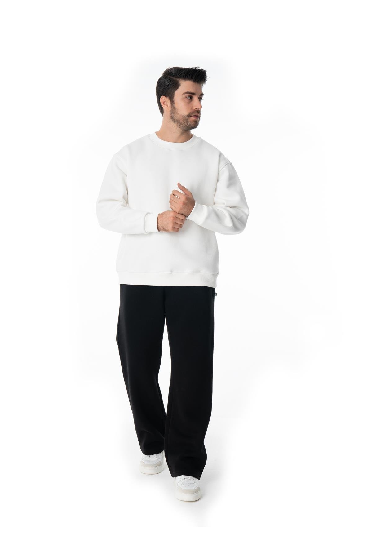 SIFIR YAKA SWEATSHİRT