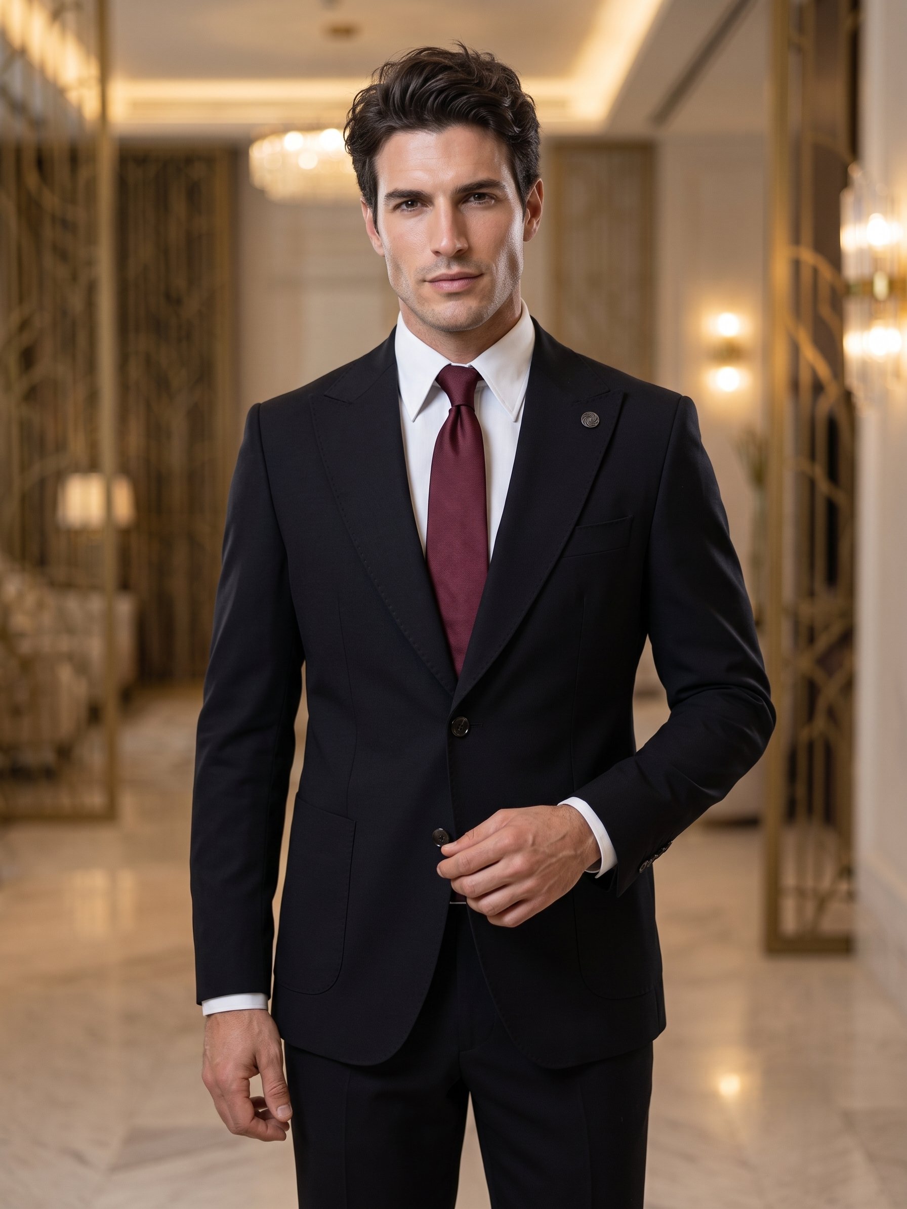 Signature | Atelier Siyah Torba Cepli Takım Elbise