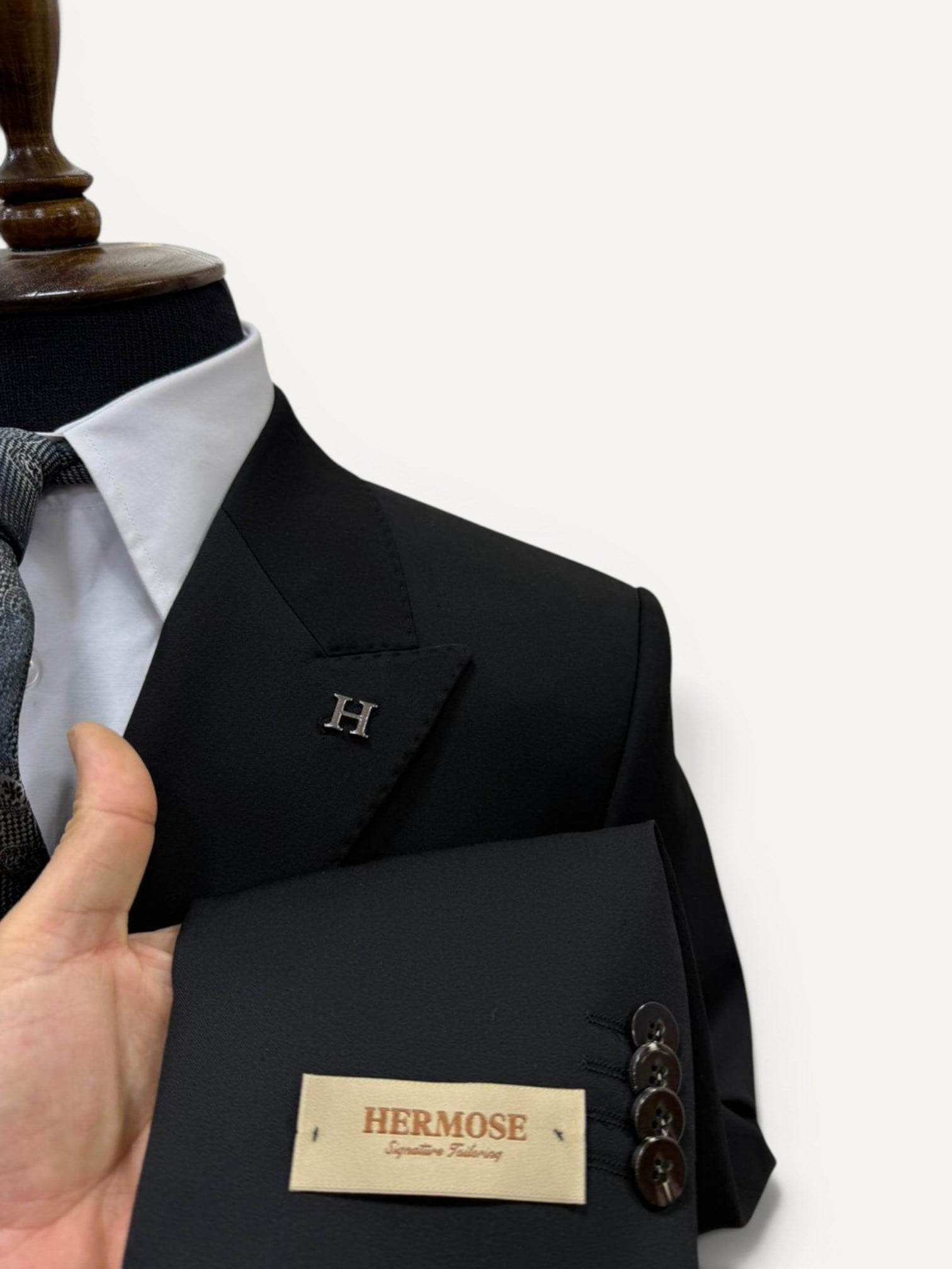Signature | Onyx Siyah Kruvaze Takım Elbise