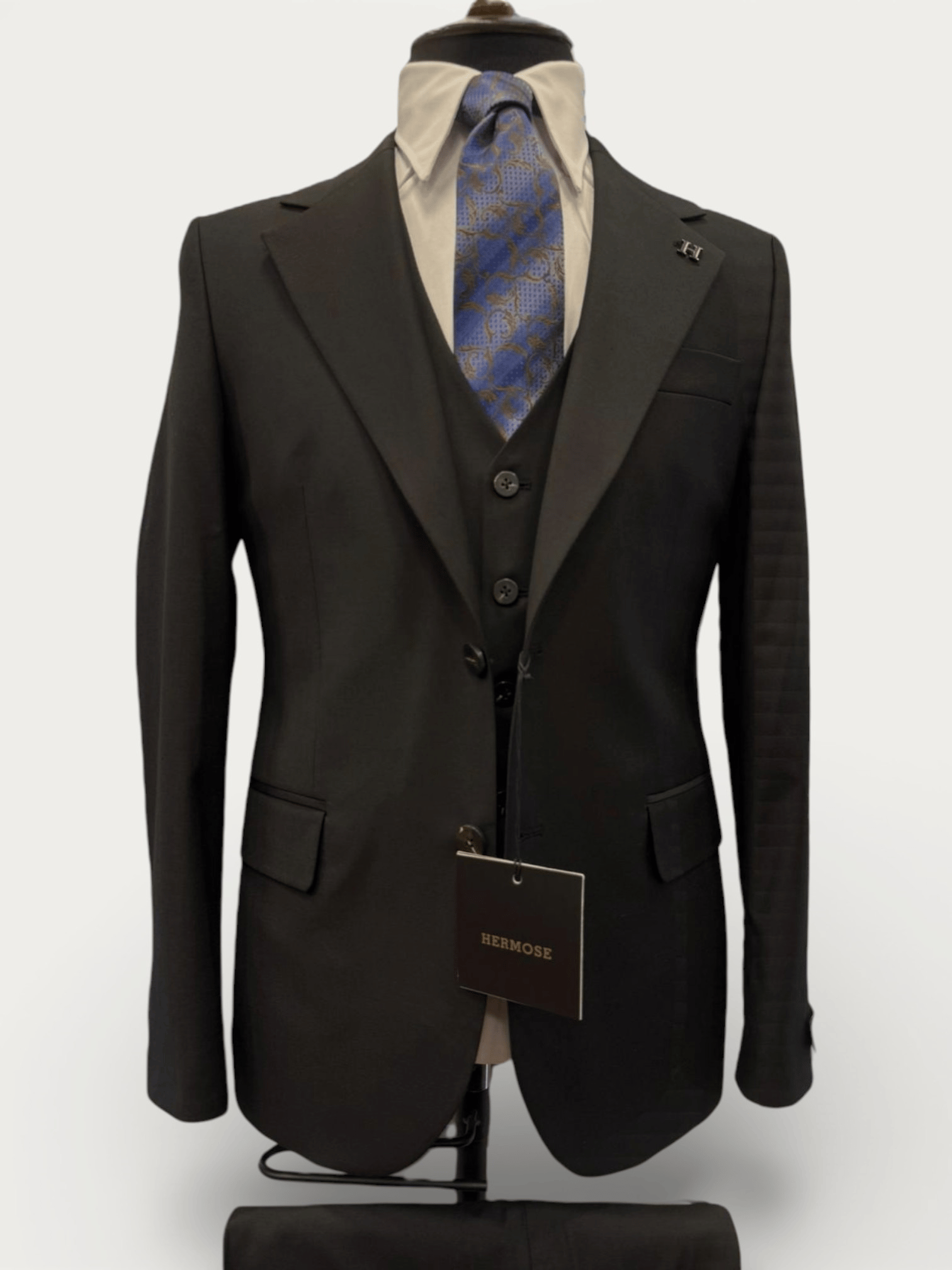 Signature | Onyx Siyah Yelekli Takım Elbise 