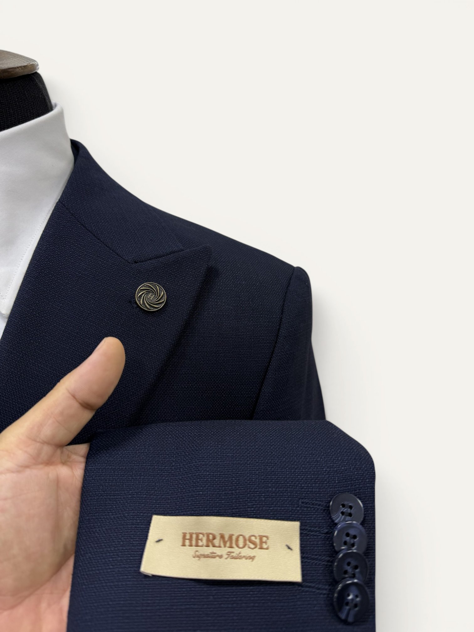 Signature | Safir Lacivert Yelekli Takım Elbise