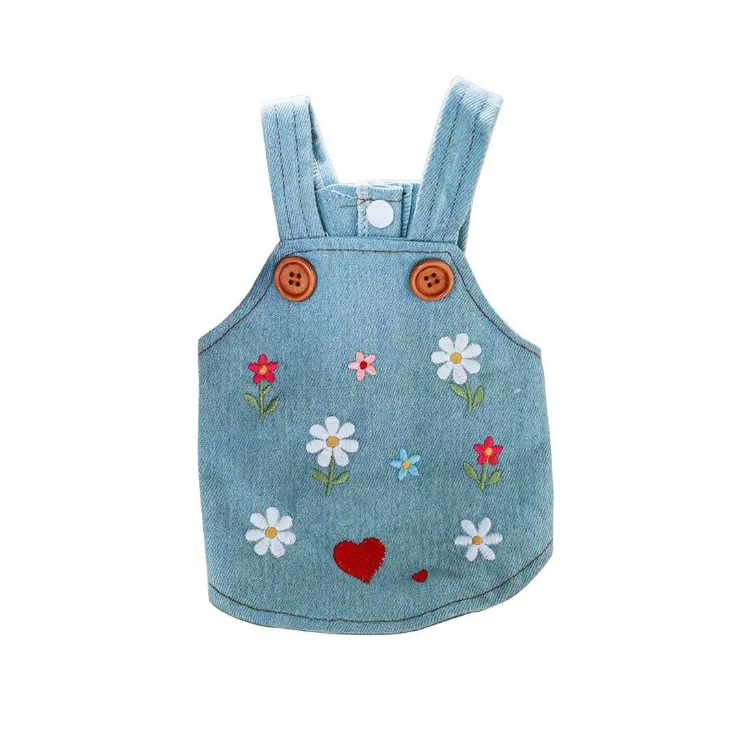 DolcePets Flower Tasmalı Kot Ceket