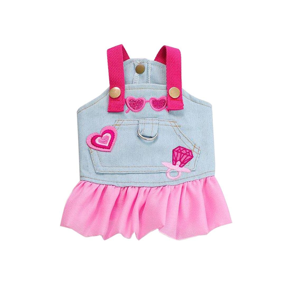 DolcePets Kalpli Tasmalı Elbise
