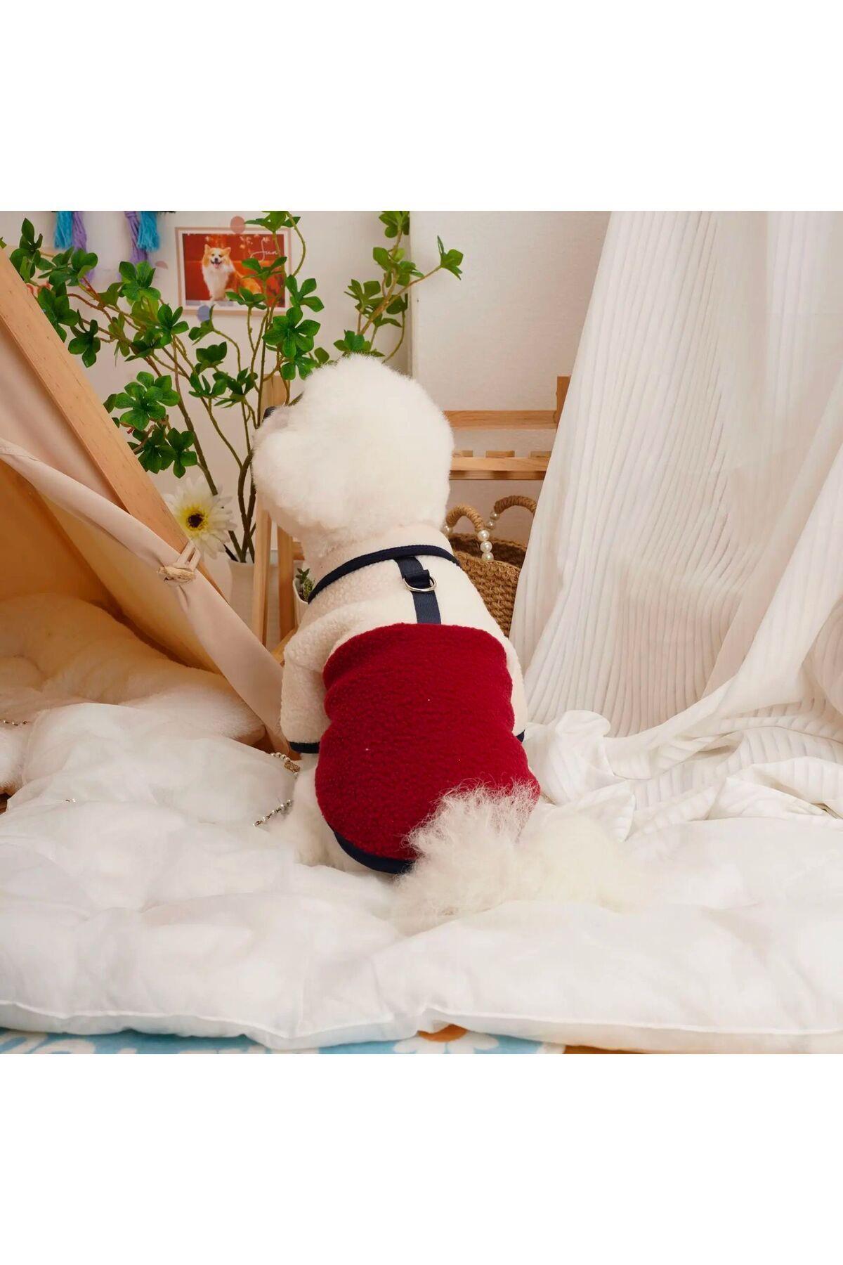 Dolcepets /kedi Köpek Kıyafeti & Elbisesi Polar Ceket/Bordo
