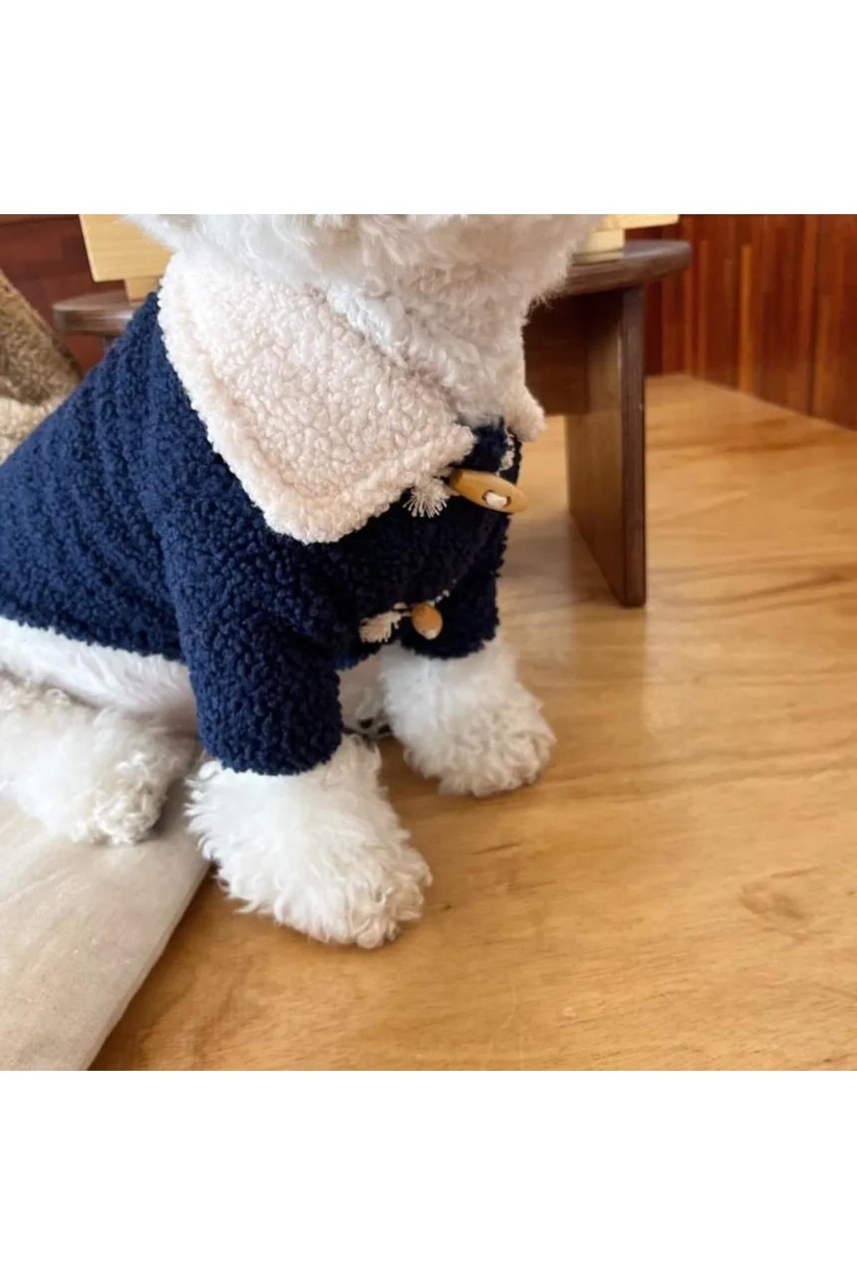 Kedi Köpek Kıyafeti & Elbisesi Düğmeli Ceket