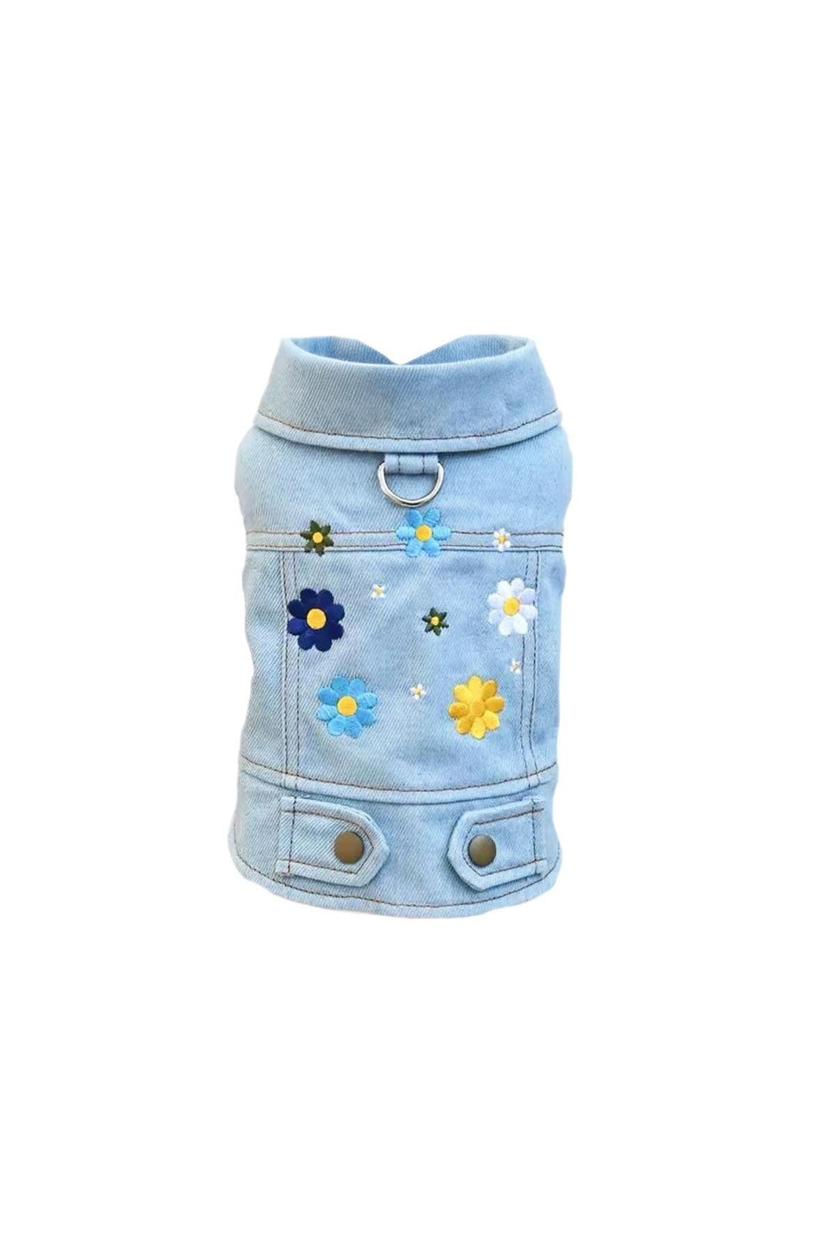 Kedi Köpek Kıyafeti Flower Kot Ceket
