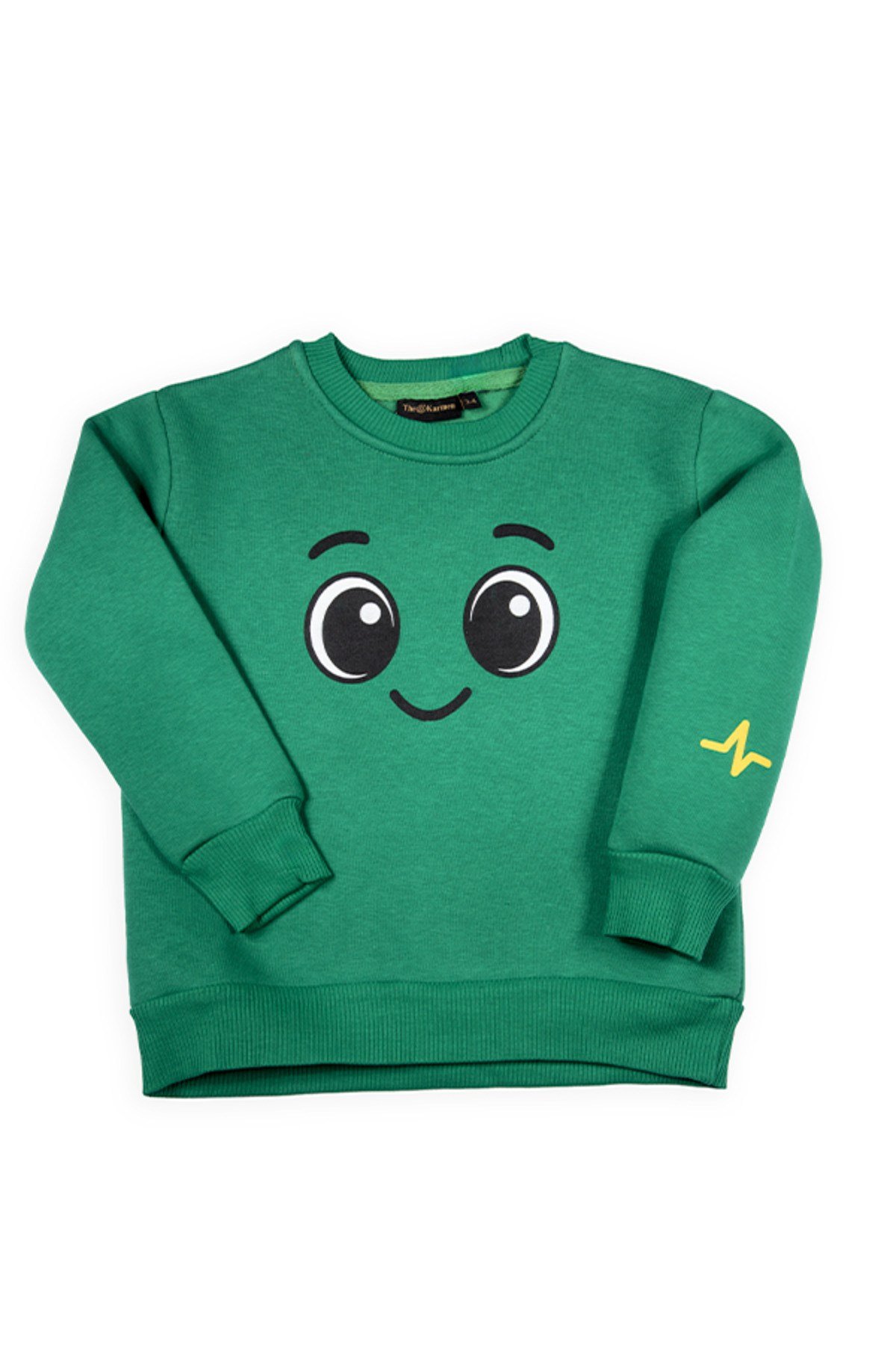 Buddy Gülen Yüz Baskılı Sevgi Dolu Unisex Çocuk Alt Üst Eşofman Takım | 4-9 Yaş