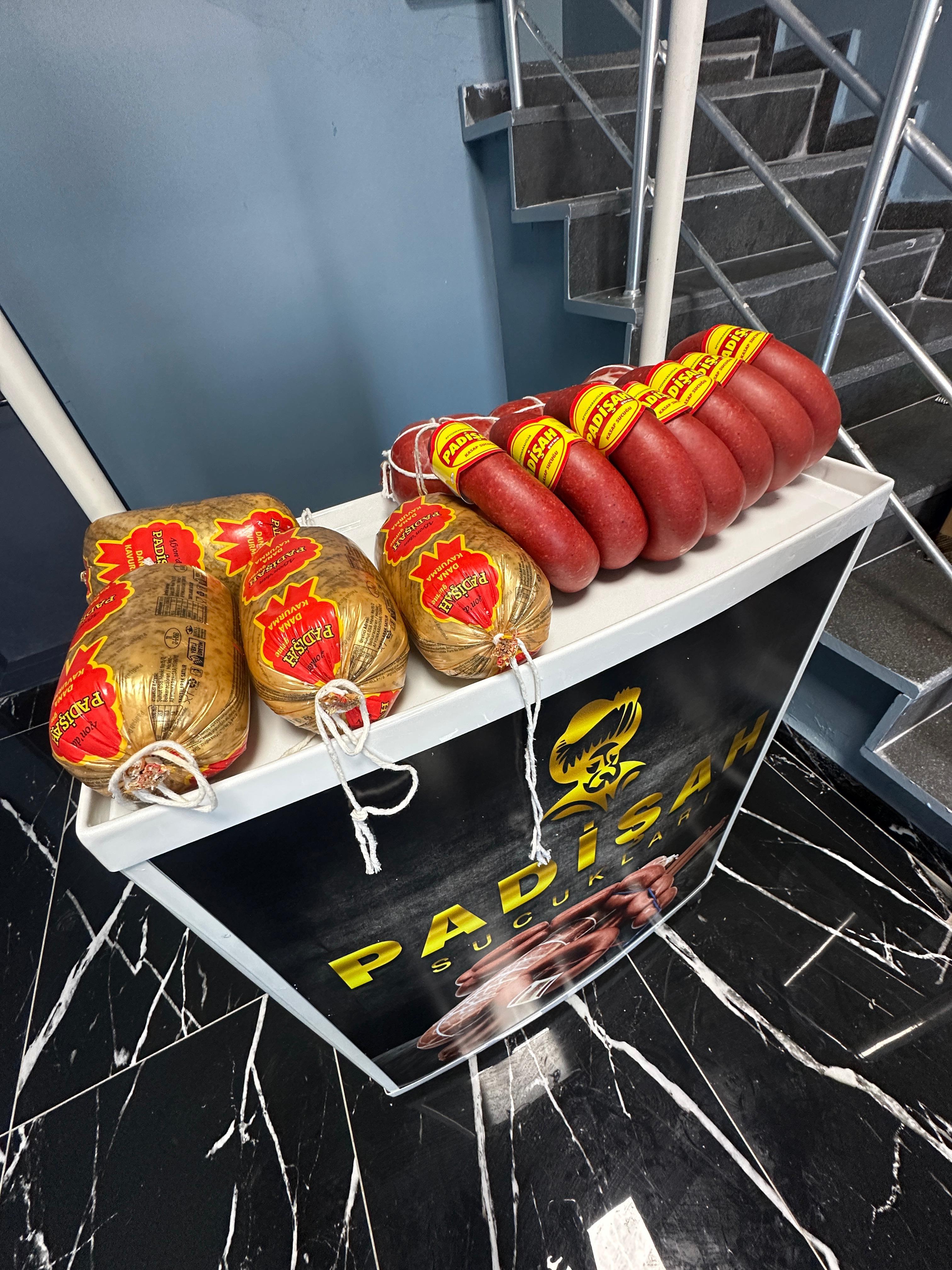 Hakiki Afyon Sucuğu Padişah Gurme 1KG Acılı Doğal Afyon Kasap Sucuğu 1 KG