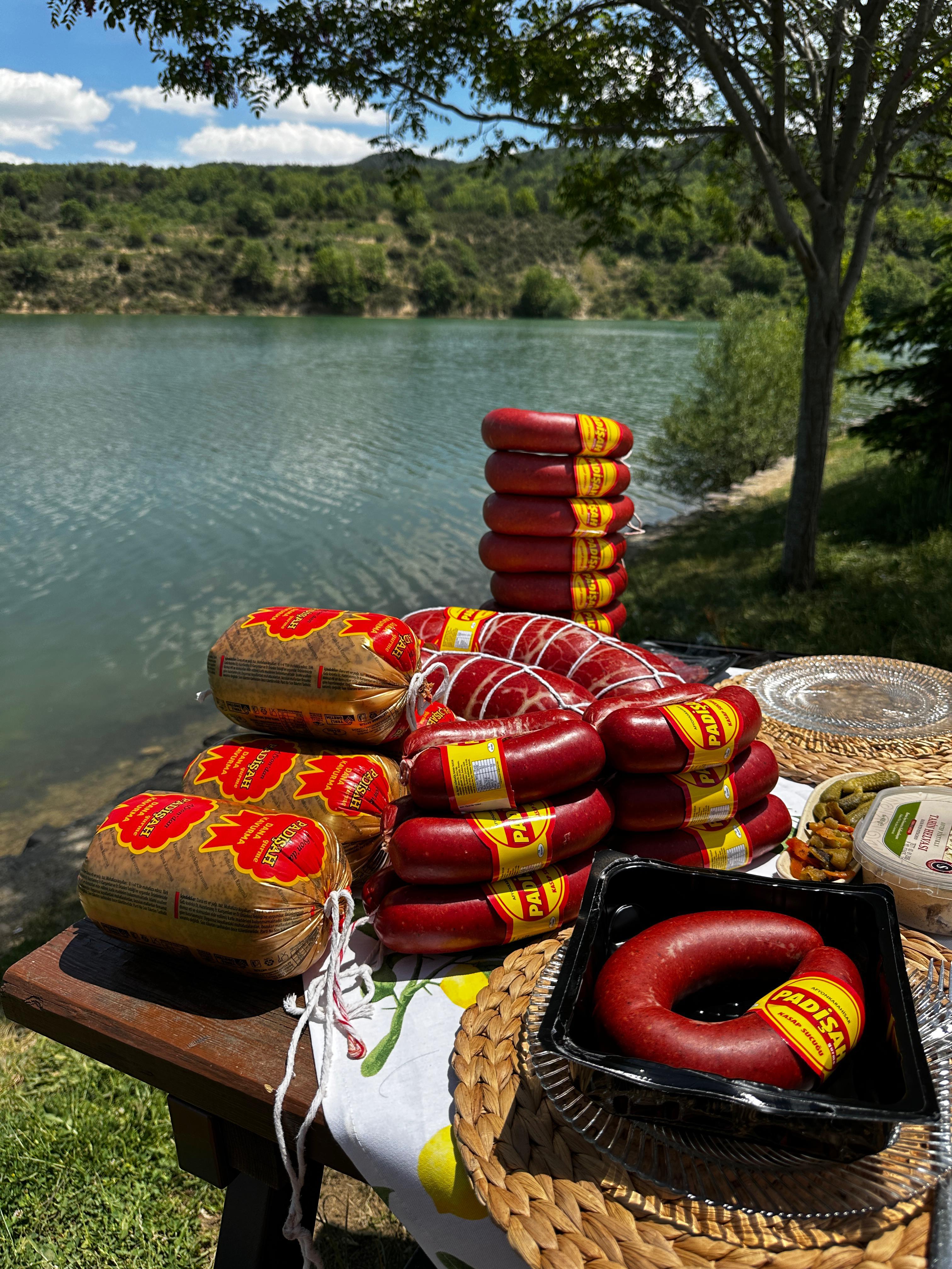 Hakiki Afyon Sucuğu Padişah Gurme 1KG Acılı Doğal Afyon Kasap Sucuğu 1 KG