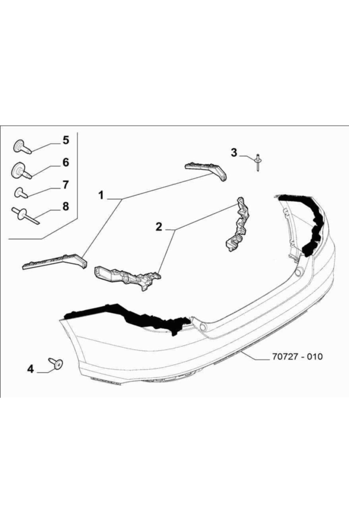 Fiat 52080636 Arka Tamp Bag Brak Sağ Egea Primeot