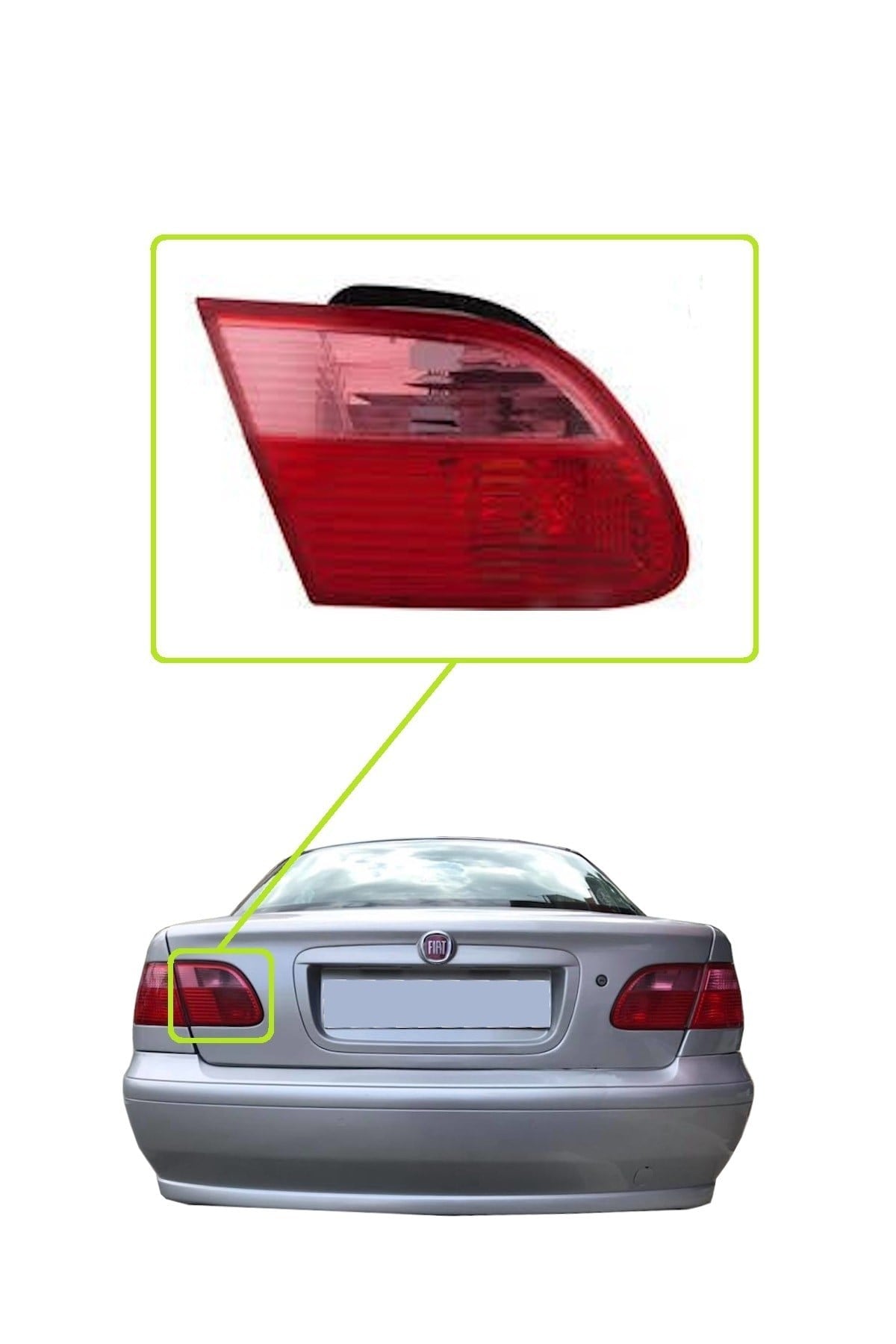 Fiat Albea Arka Stop 20062012 Sol Taraf Bagaj Kapağındaki Parça