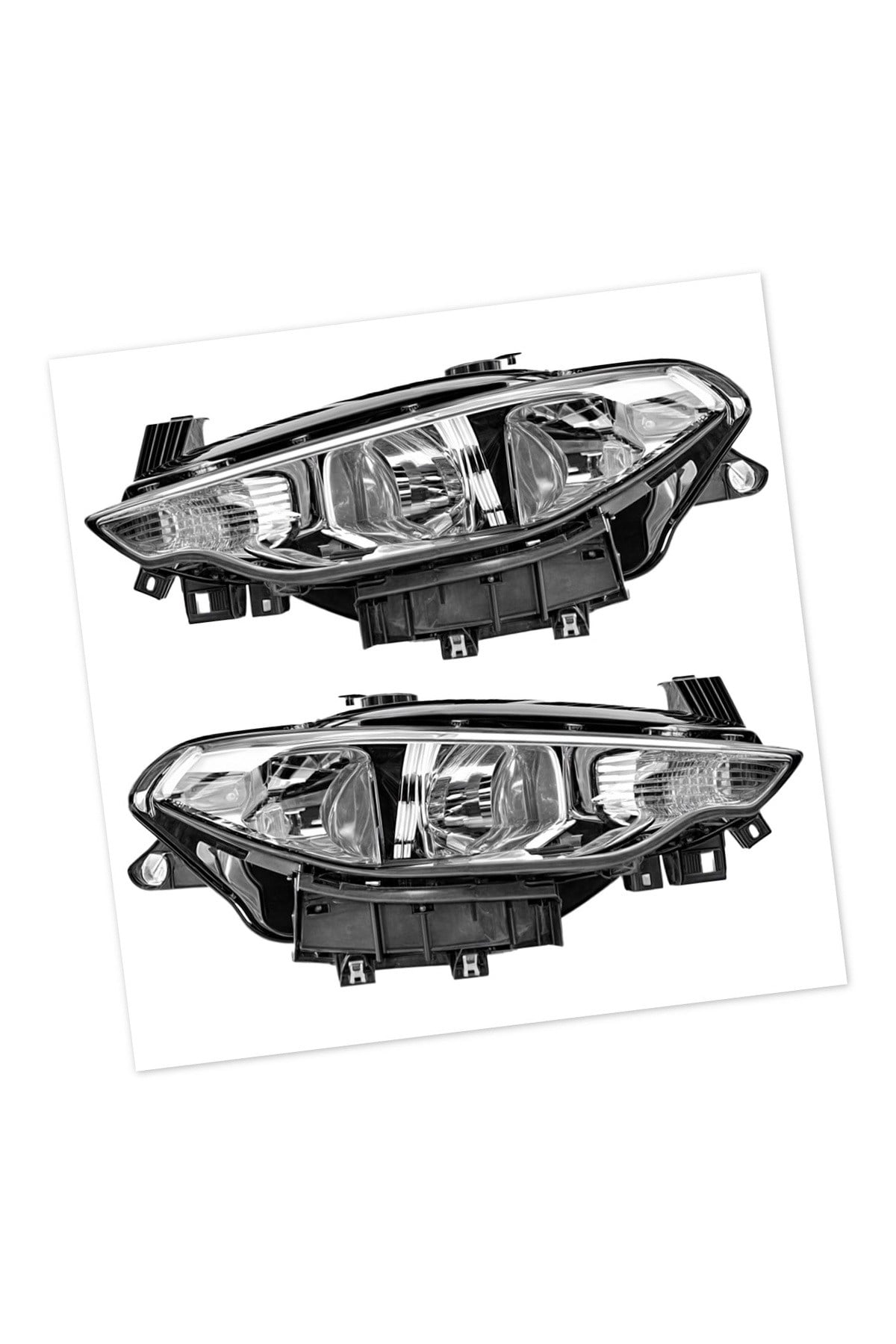 Fiat Egea Ön Far Takımı Sağ Sol Kromlu Motorlu Ledsiz 101130-31