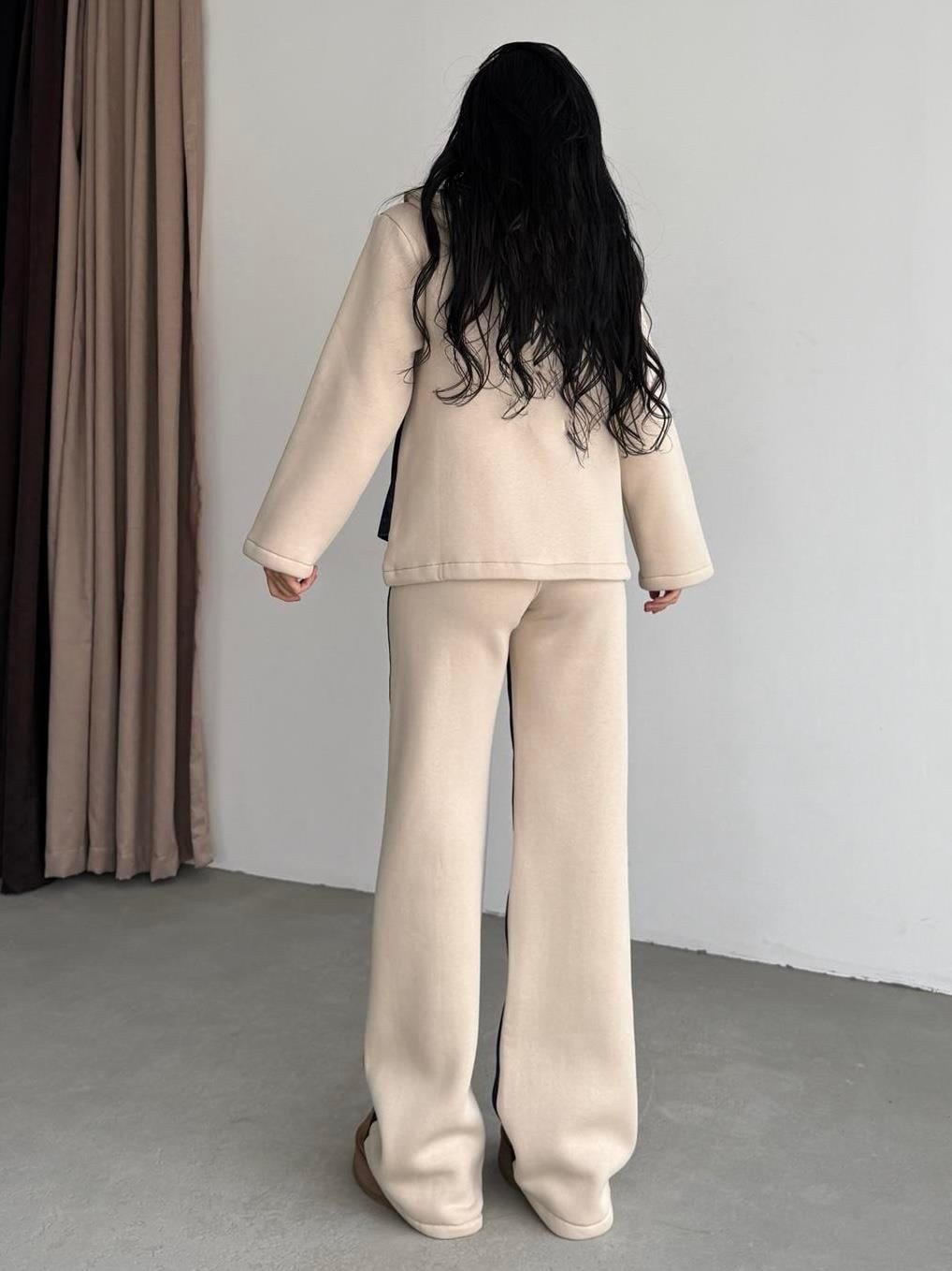Alias Denim Detaylı Tasarım Takım Bej
