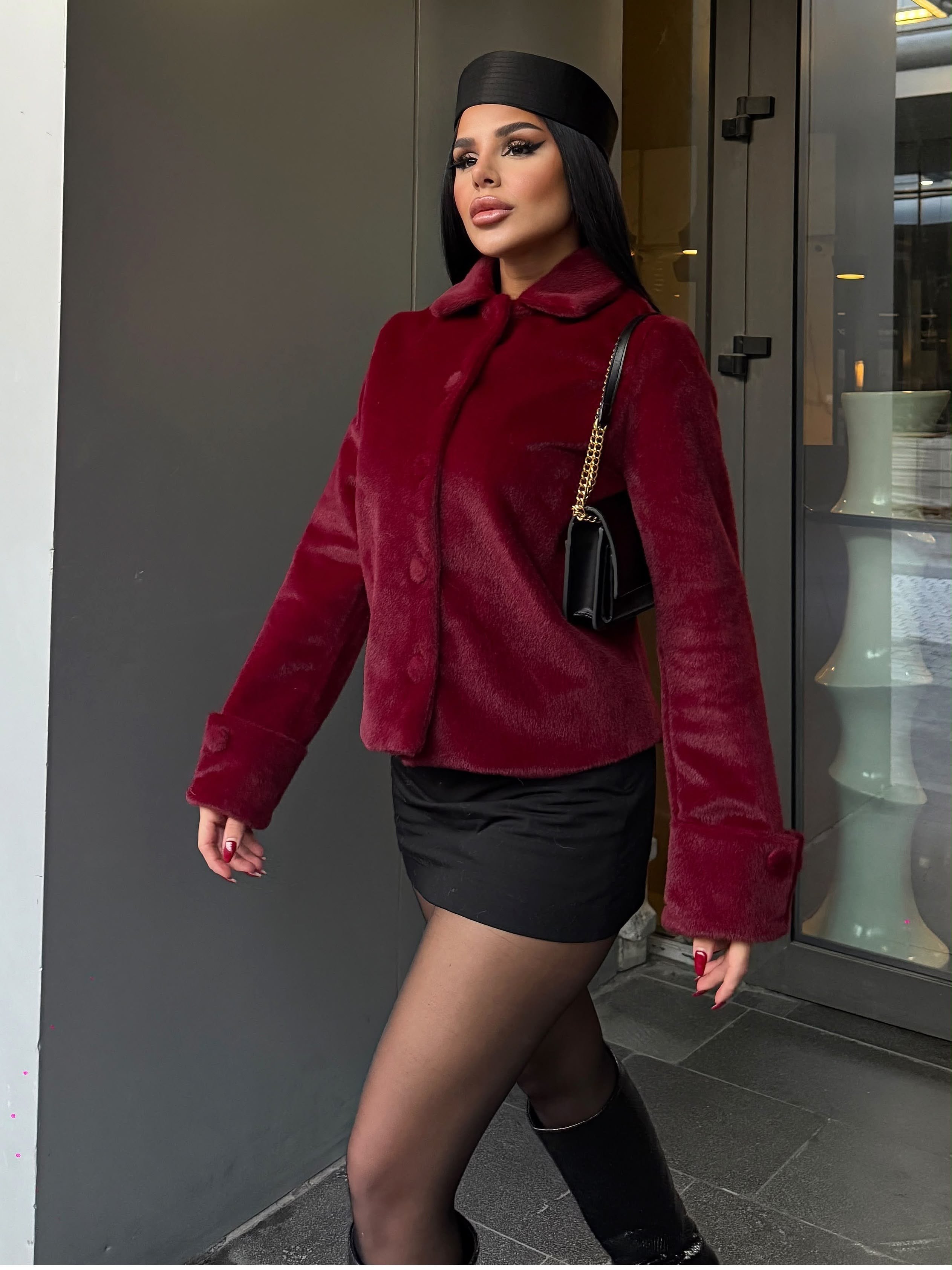 Hattis Ceket Bordo