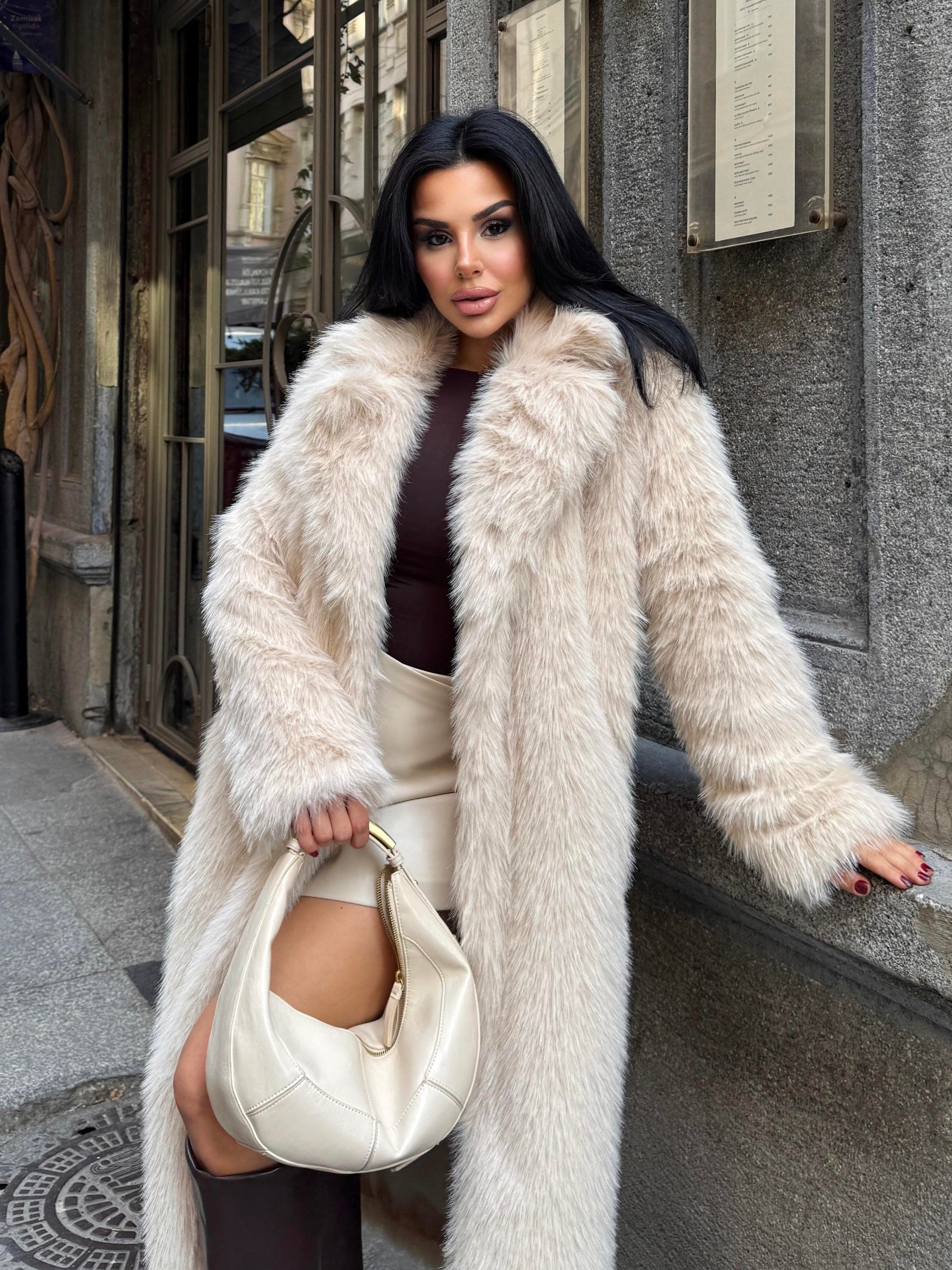 Lyon Kürk Kaban Bej
